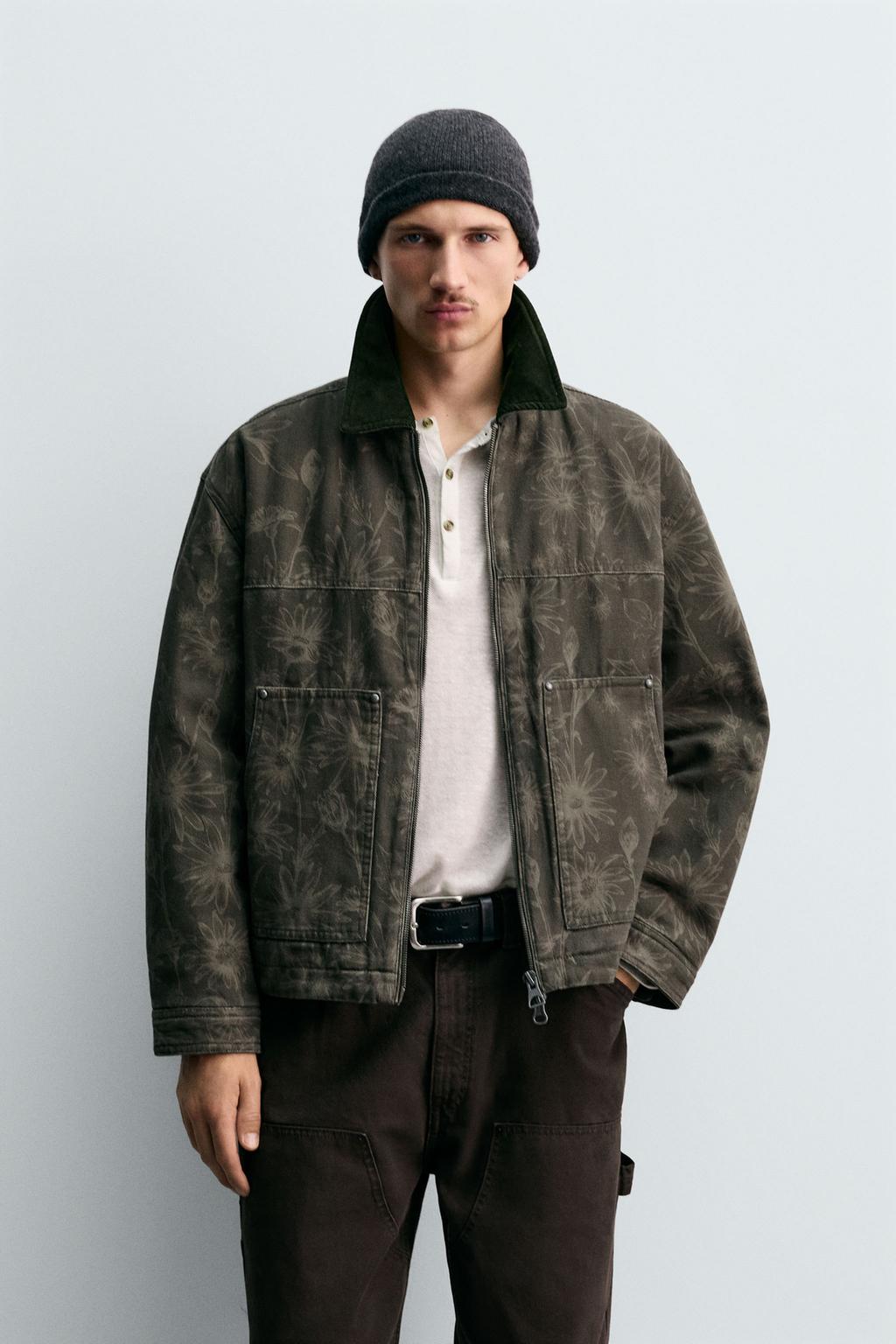 КУРТКА С ЦВЕТОЧНЫМ ПРИНТОМ