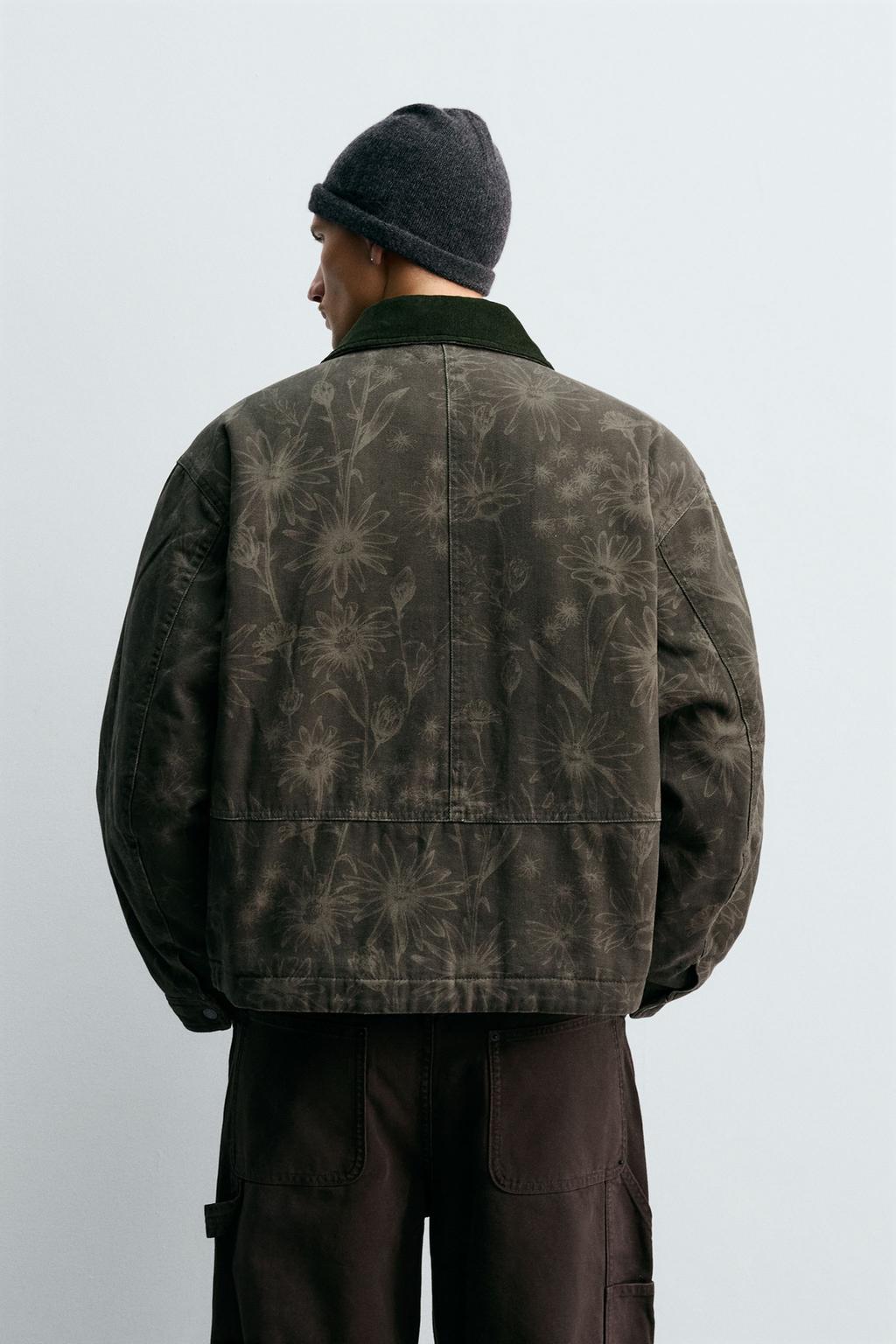 КУРТКА С ЦВЕТОЧНЫМ ПРИНТОМ