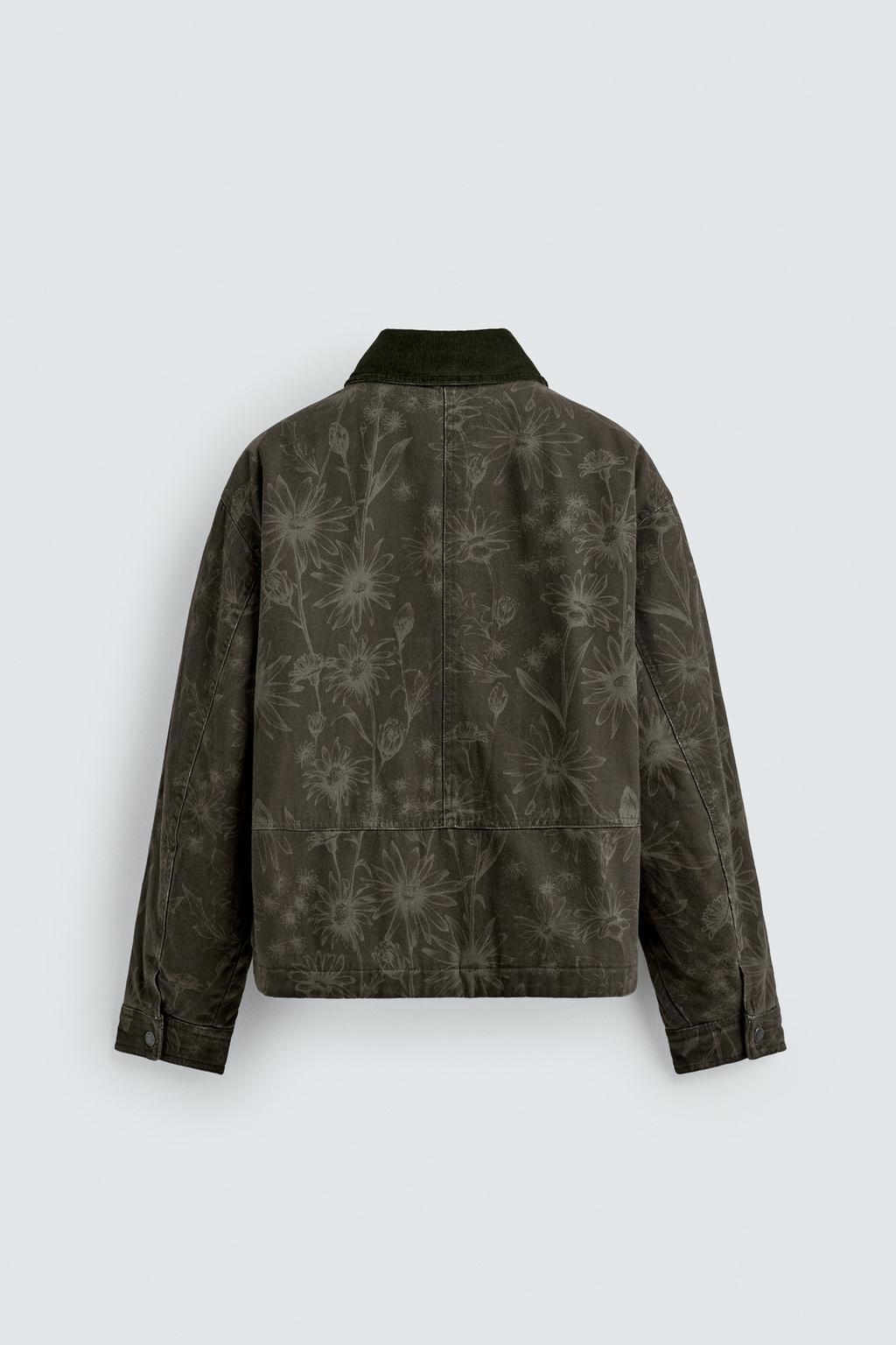 КУРТКА С ЦВЕТОЧНЫМ ПРИНТОМ