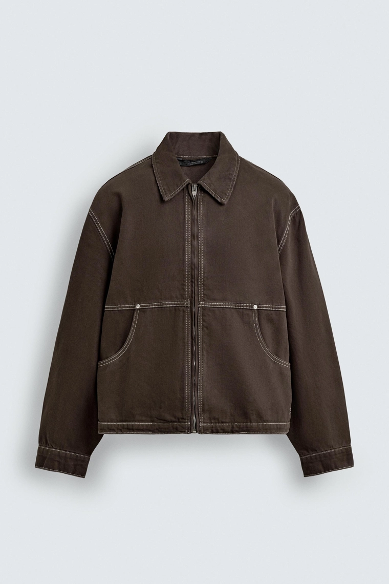 Пиджак с контрастной текстурой