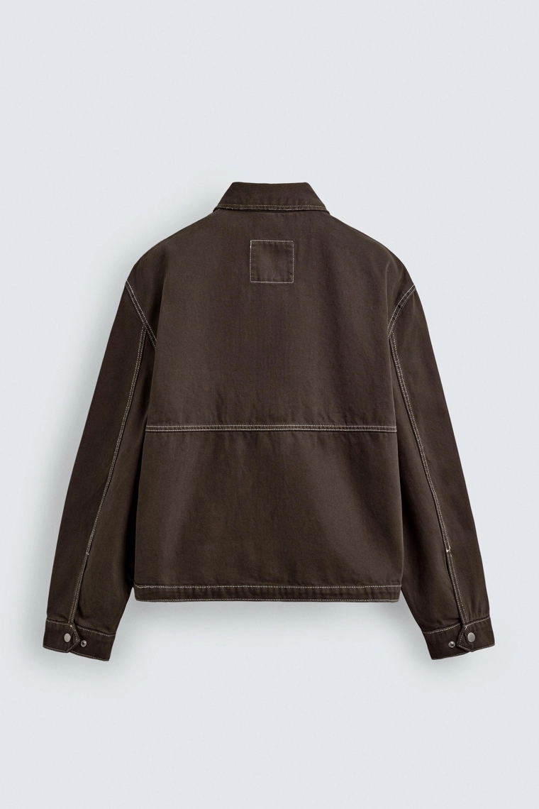 Пиджак с контрастной текстурой