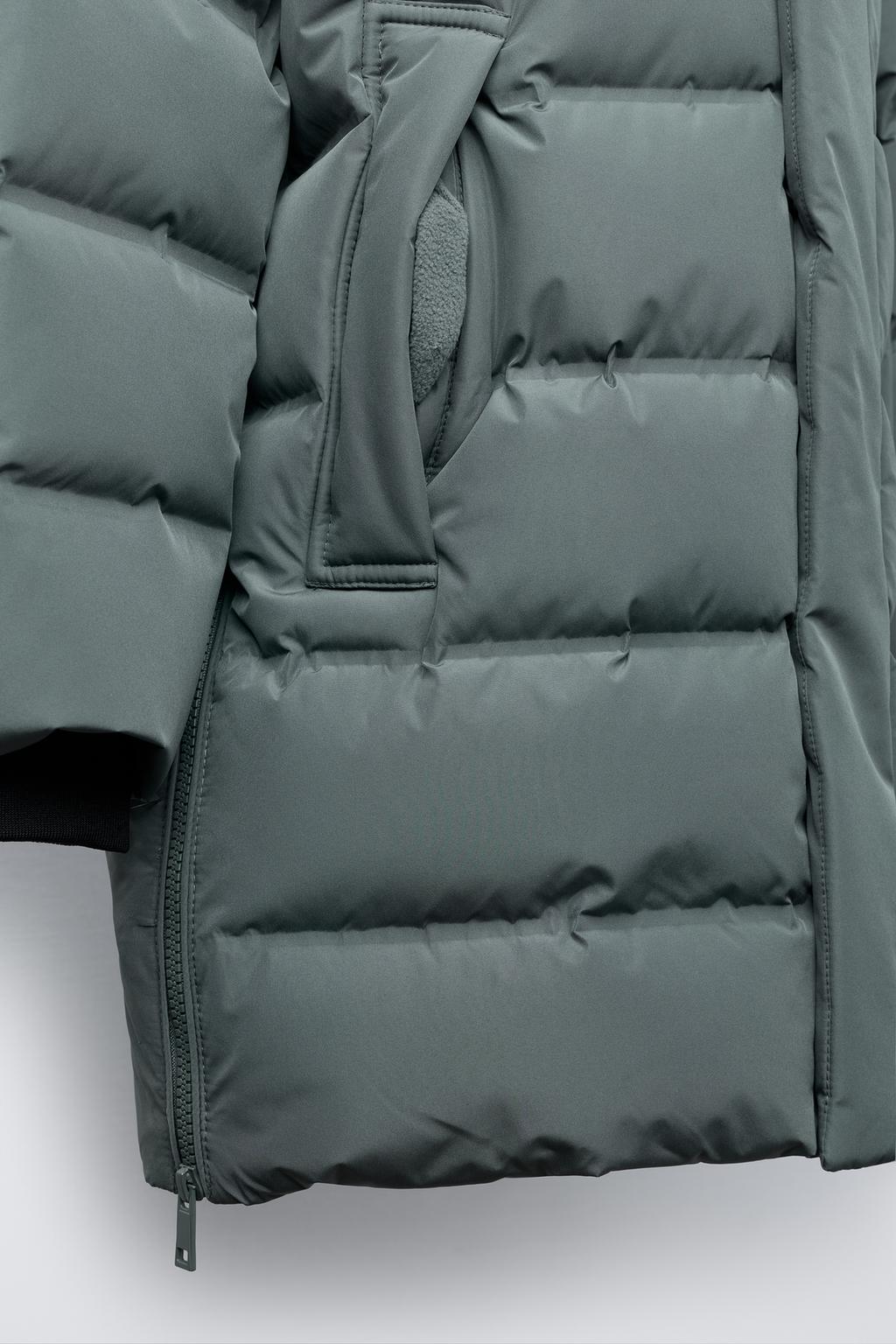 ДЛИННЫЙ ПУХОВИК С ПЕРОМ И ПУХОМ WATER REPELLENT