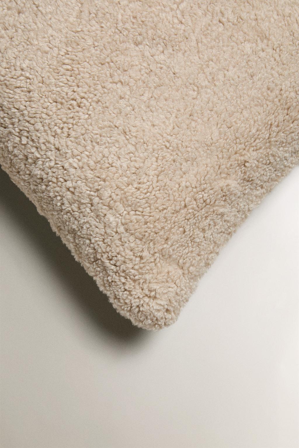 Чехол для подушки с эффектом меха для одеял