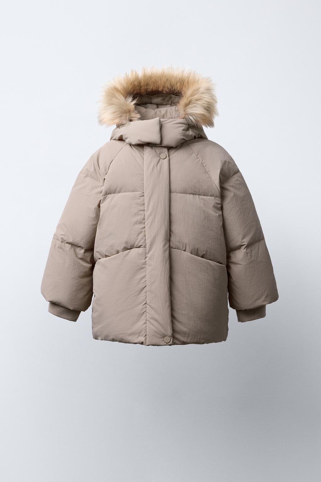 ПУХОВИК WATER REPELLENT С ОТСТЕГИВАЮЩИМСЯ МЕХОВЫМ КАПЮШОНОМ