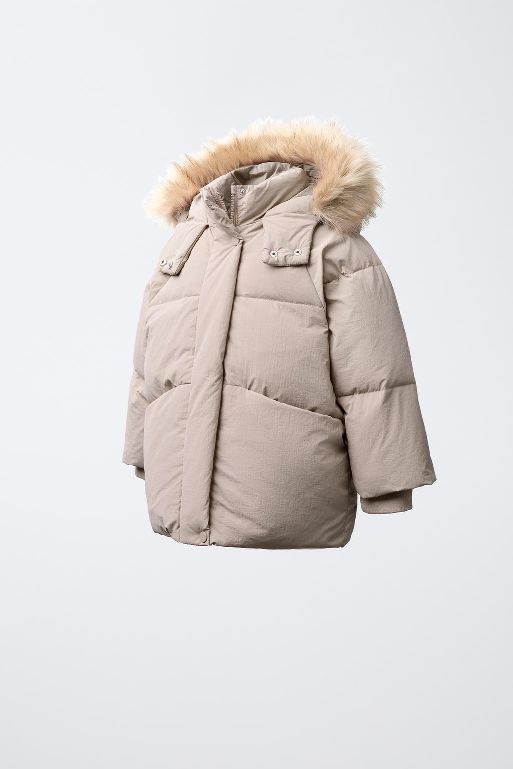 ПУХОВИК WATER REPELLENT С ОТСТЕГИВАЮЩИМСЯ МЕХОВЫМ КАПЮШОНОМ