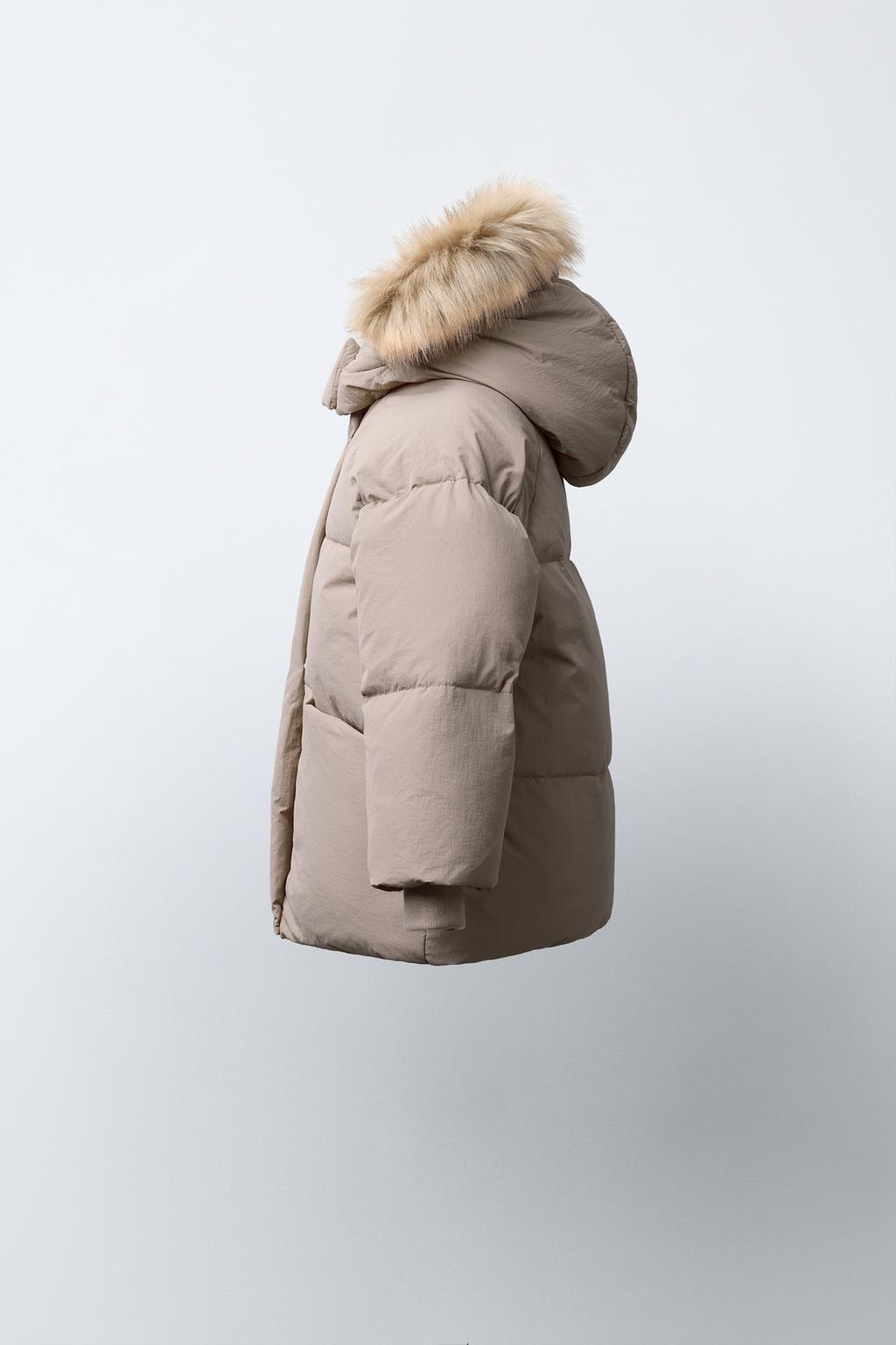 ПУХОВИК WATER REPELLENT С ОТСТЕГИВАЮЩИМСЯ МЕХОВЫМ КАПЮШОНОМ