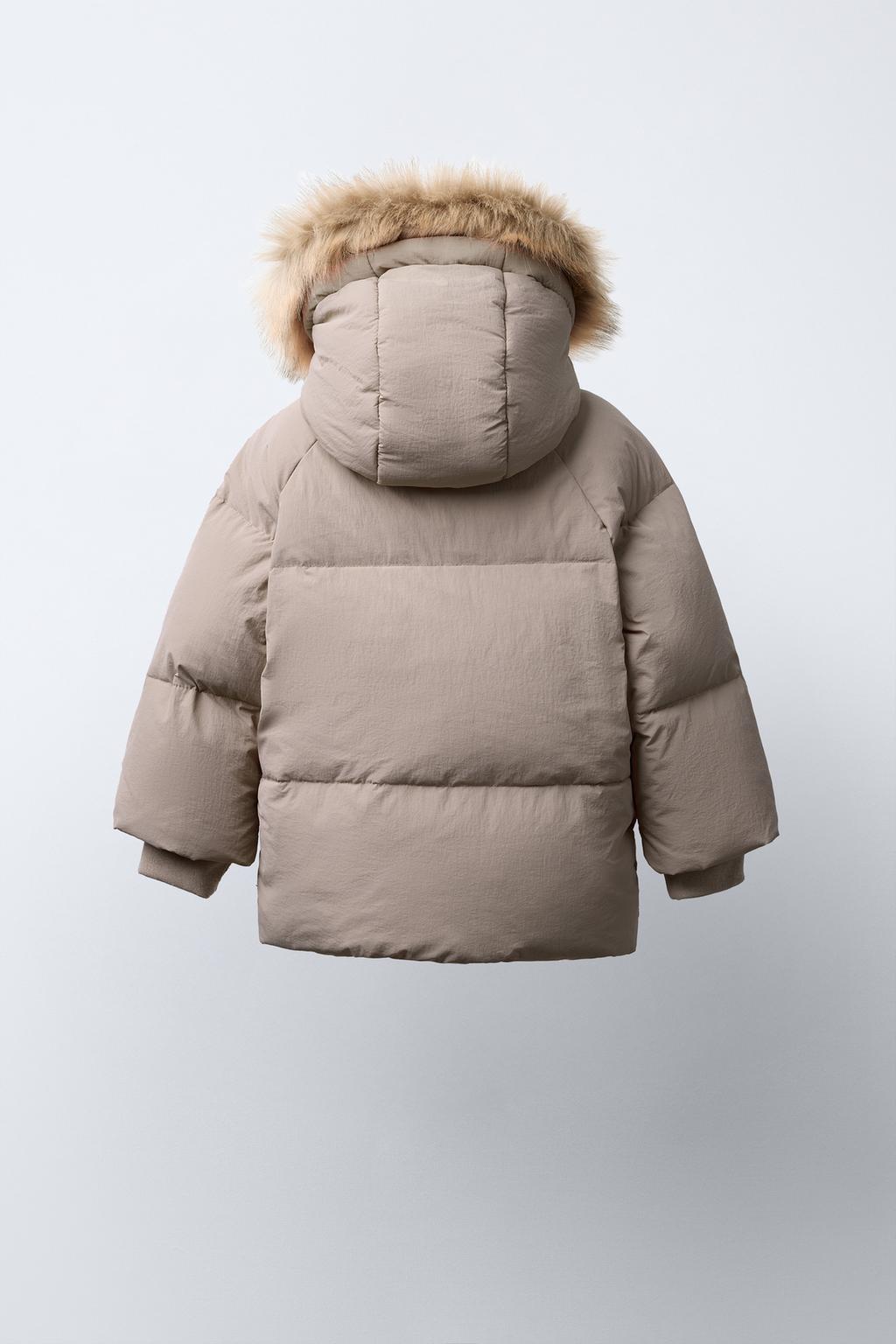 ПУХОВИК WATER REPELLENT С ОТСТЕГИВАЮЩИМСЯ МЕХОВЫМ КАПЮШОНОМ