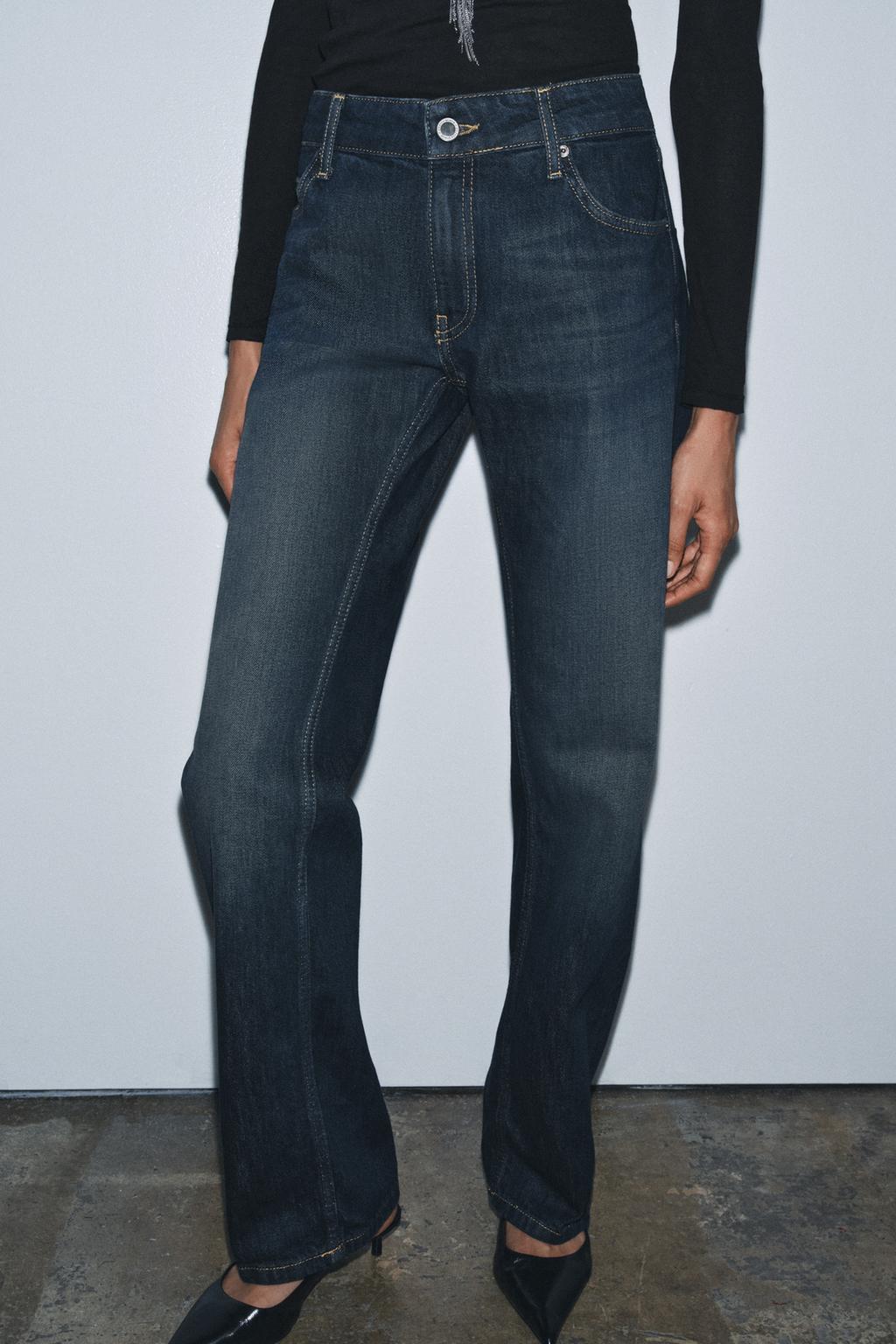 ДЖИНСЫ ПРЯМОГО КРОЯ С НИЗКОЙ ПОСАДКОЙ — ZW COLLECTION
