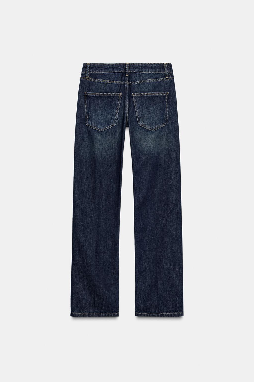 ДЖИНСЫ ПРЯМОГО КРОЯ С НИЗКОЙ ПОСАДКОЙ — ZW COLLECTION
