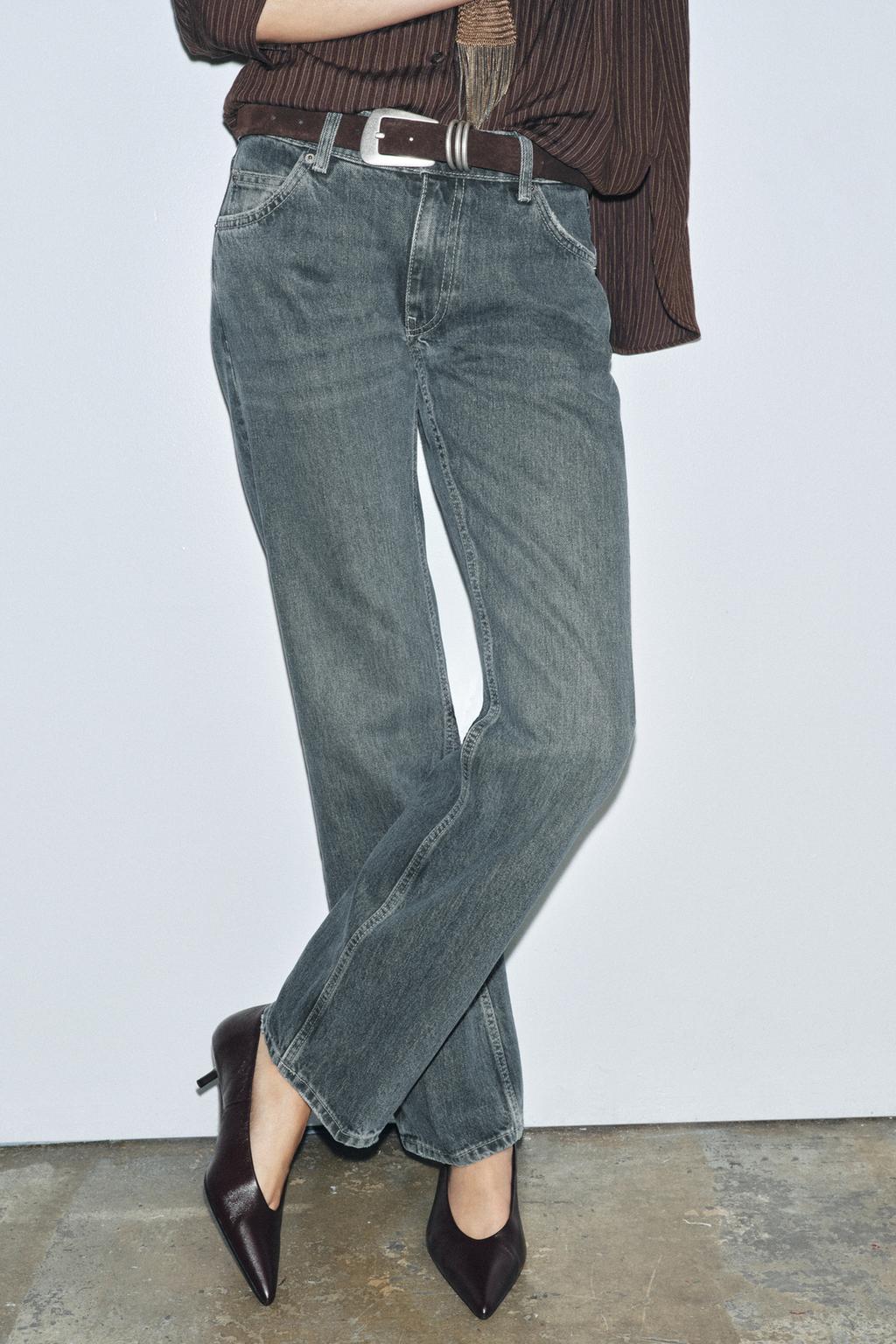 ДЖИНСЫ ПРЯМОГО КРОЯ С НИЗКОЙ ПОСАДКОЙ — ZW COLLECTION