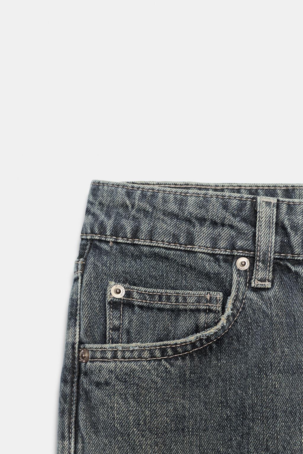 ДЖИНСЫ ПРЯМОГО КРОЯ С НИЗКОЙ ПОСАДКОЙ — ZW COLLECTION