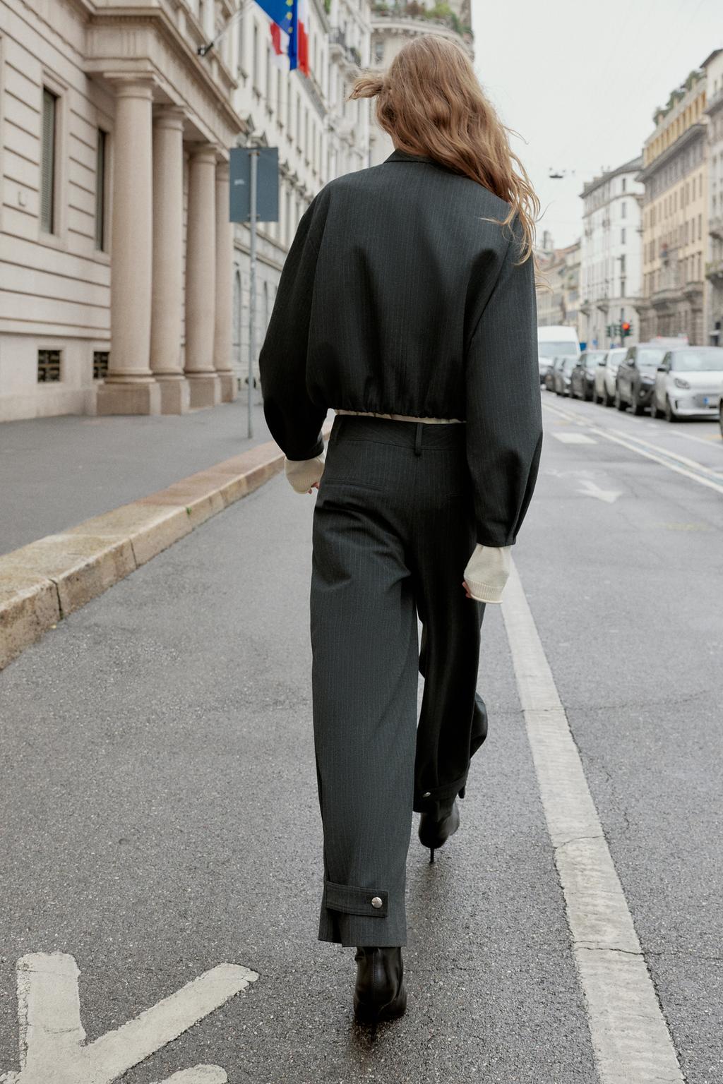 УКОРОЧЕННЫЙ БОМБЕР С ТОНКОЙ ПОЛОСКОЙ