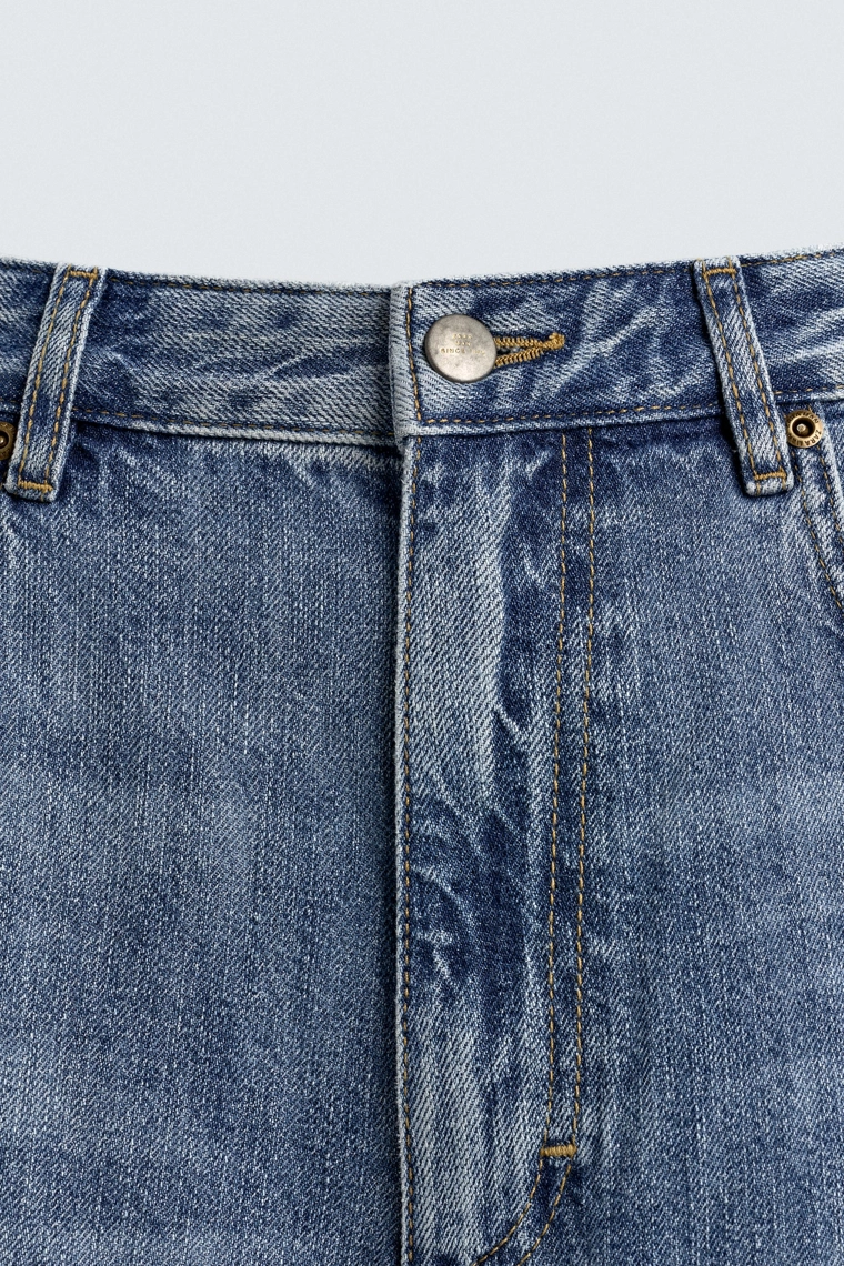 ДЖИНСЫ BAGGY FIT С ЭФФЕКТОМ БРЫЗГ