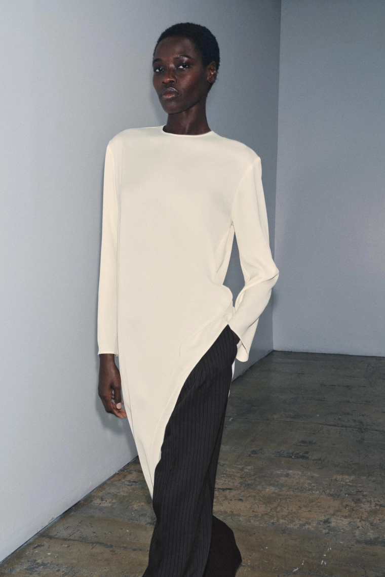 Блуза асимметричного покроя из коллекции zw