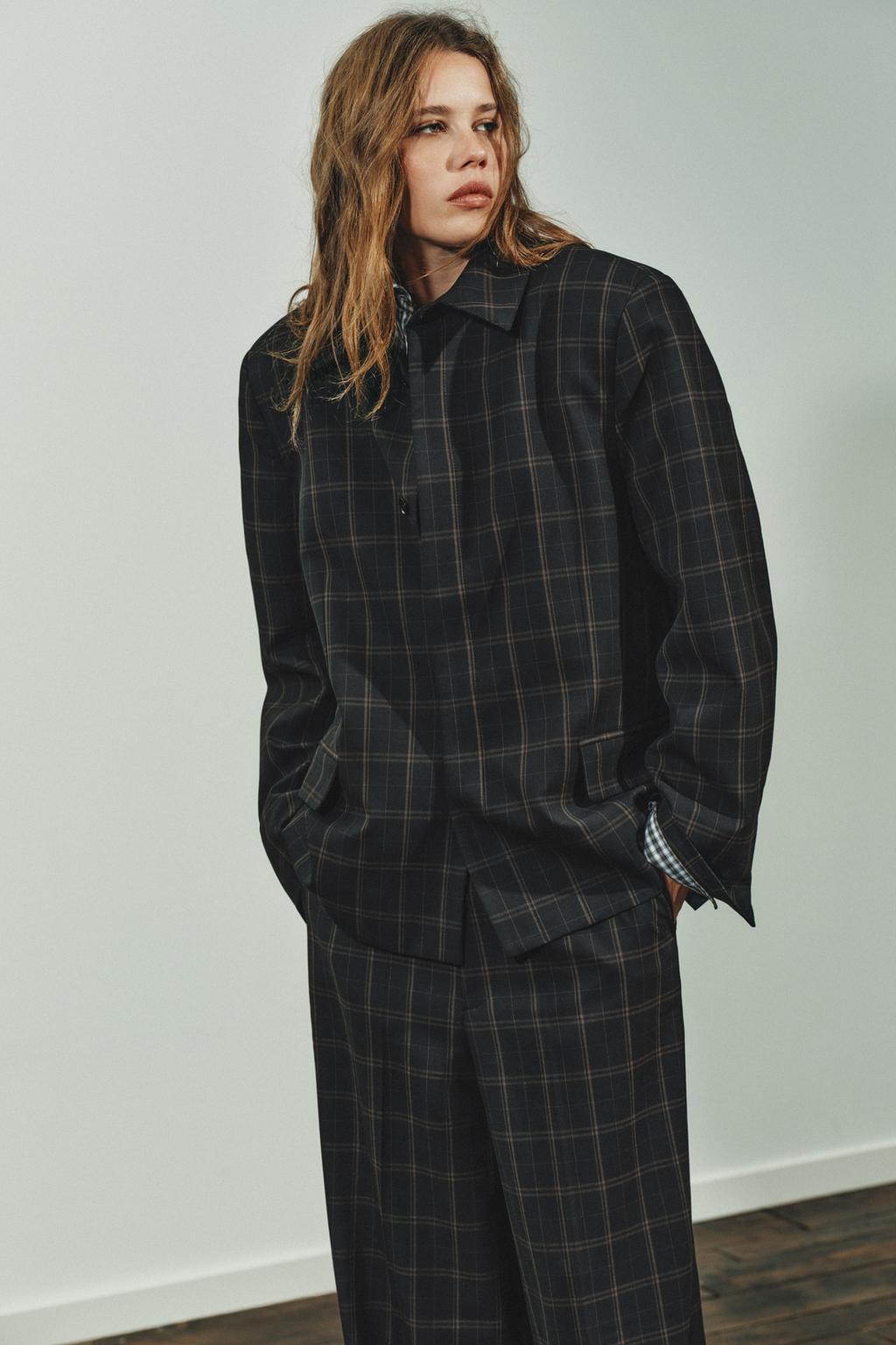 БЛЕЙЗЕР В КЛЕТКУ С ПОДПЛЕЧНИКАМИ