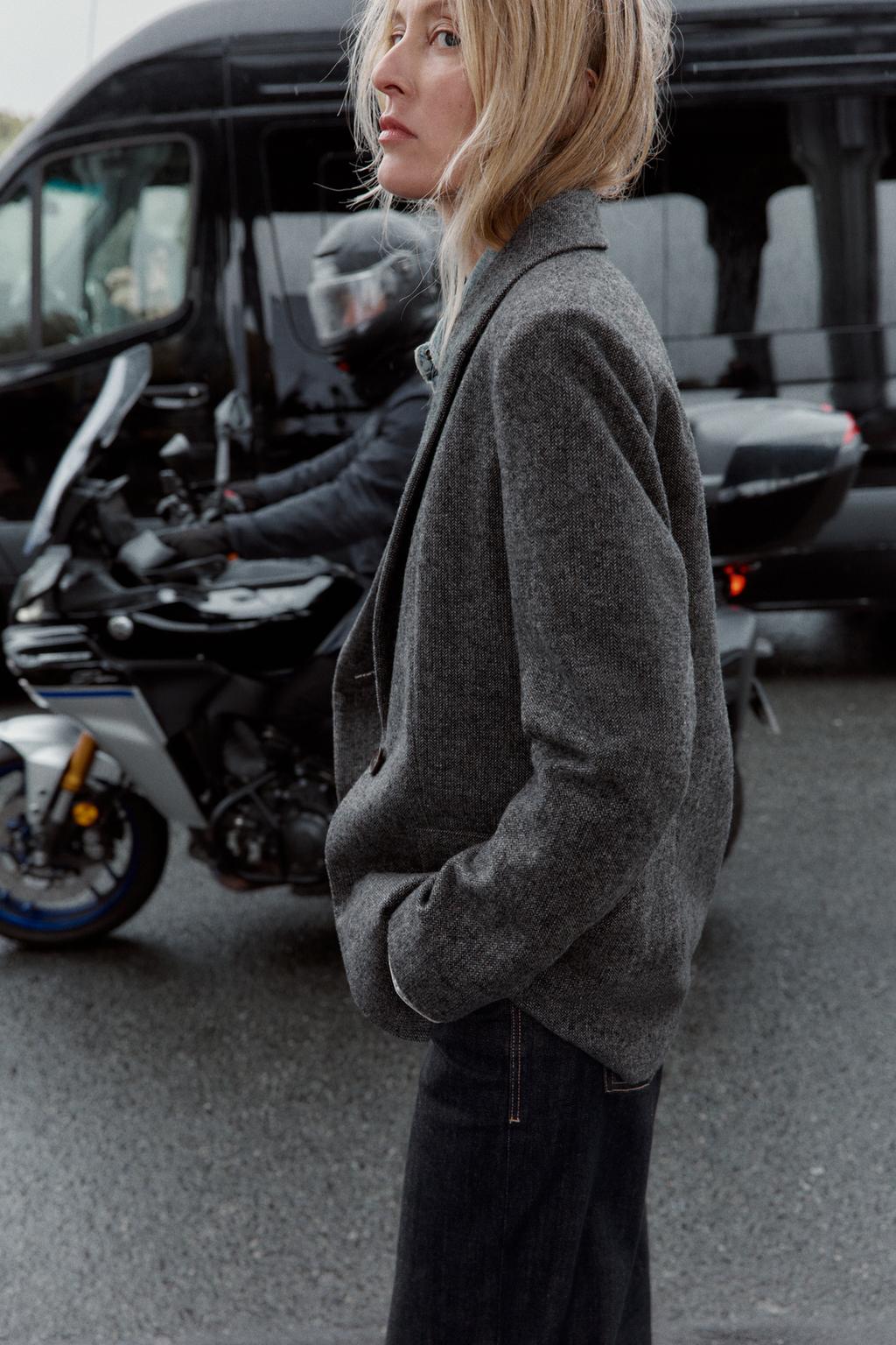 БЛЕЙЗЕР В ЁЛОЧКУ С ШЕРСТЬЮ