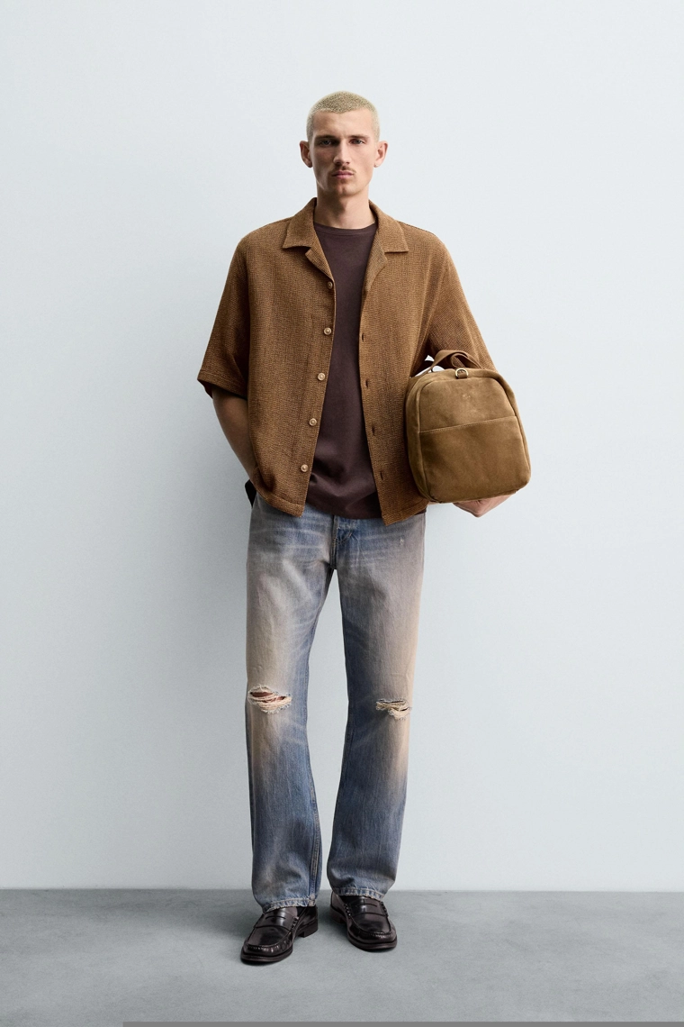 Рубашка с текстурой