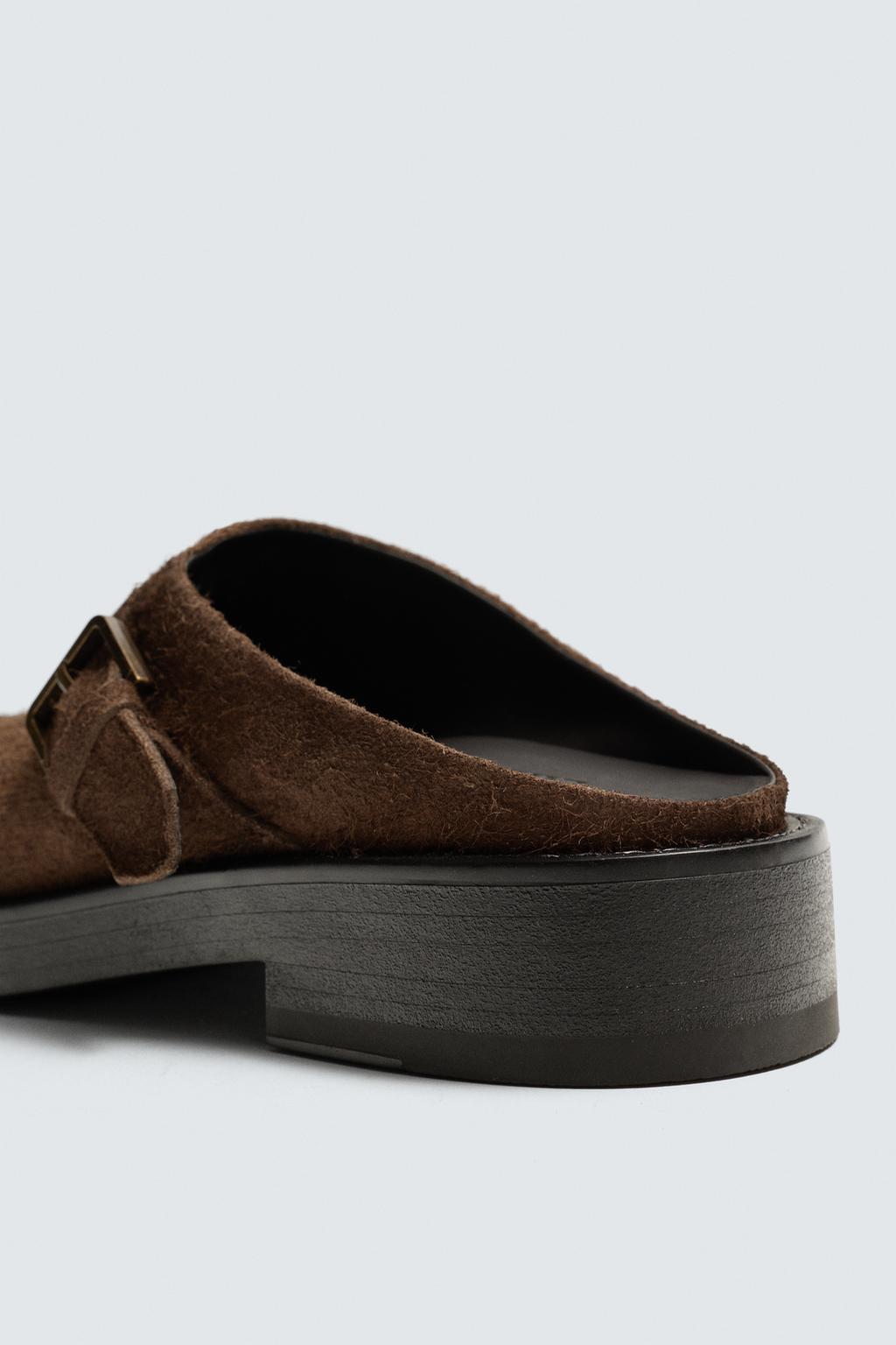 КОЖАНЫЕ САБО С ПРЯЖКОЙ