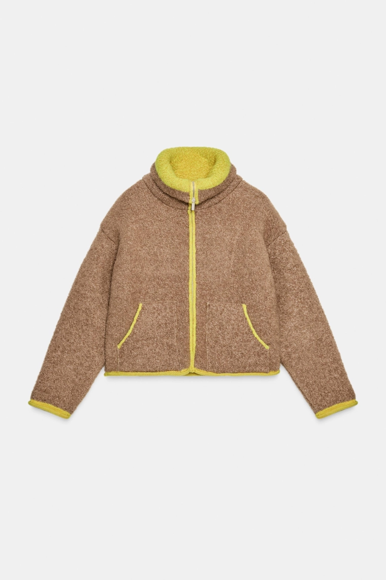 КАРДИГАН С КОНТРАСТНЫМИ ДЕТАЛЯМИ