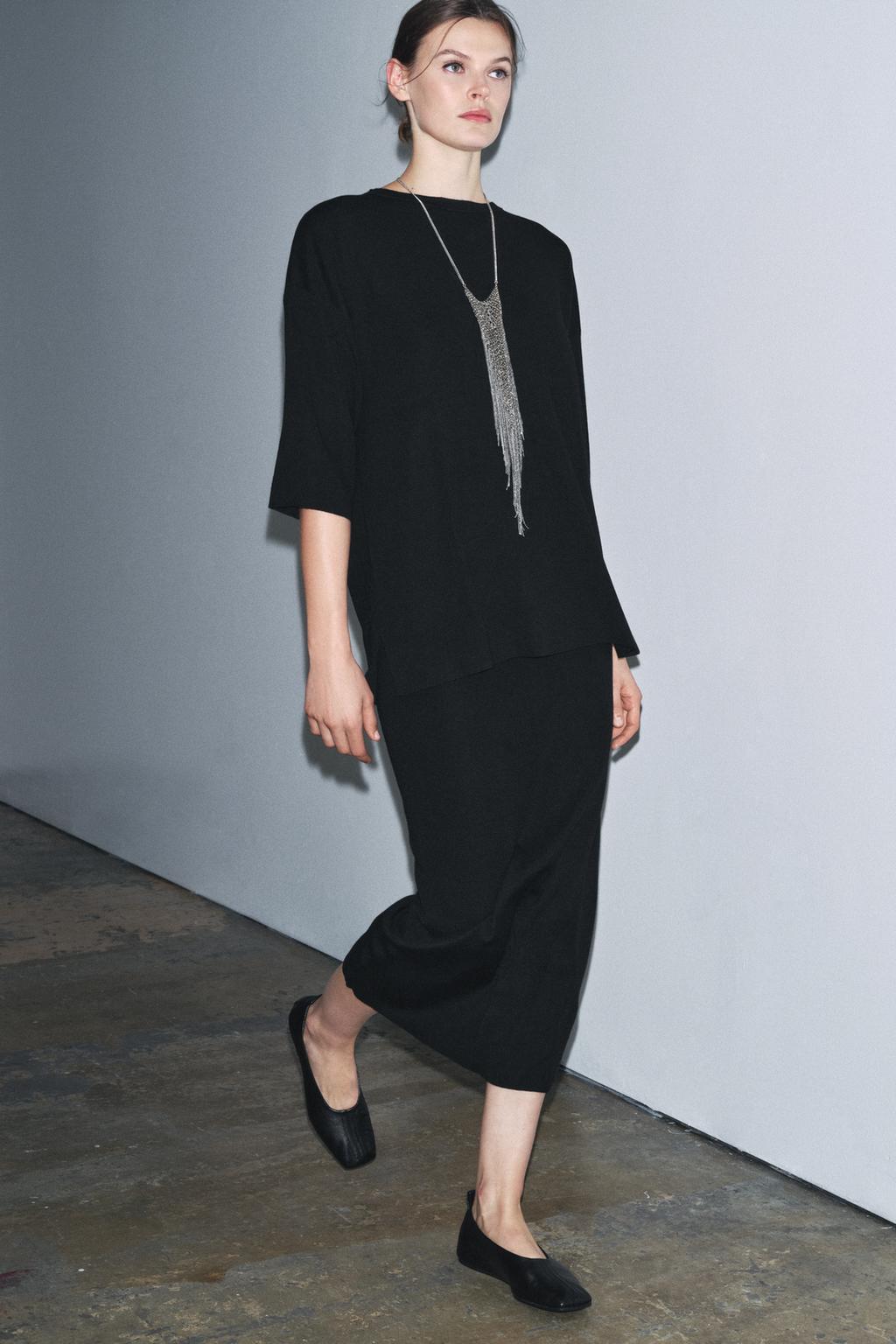 ТРИКОТАЖНАЯ ЮБКА МИДИ