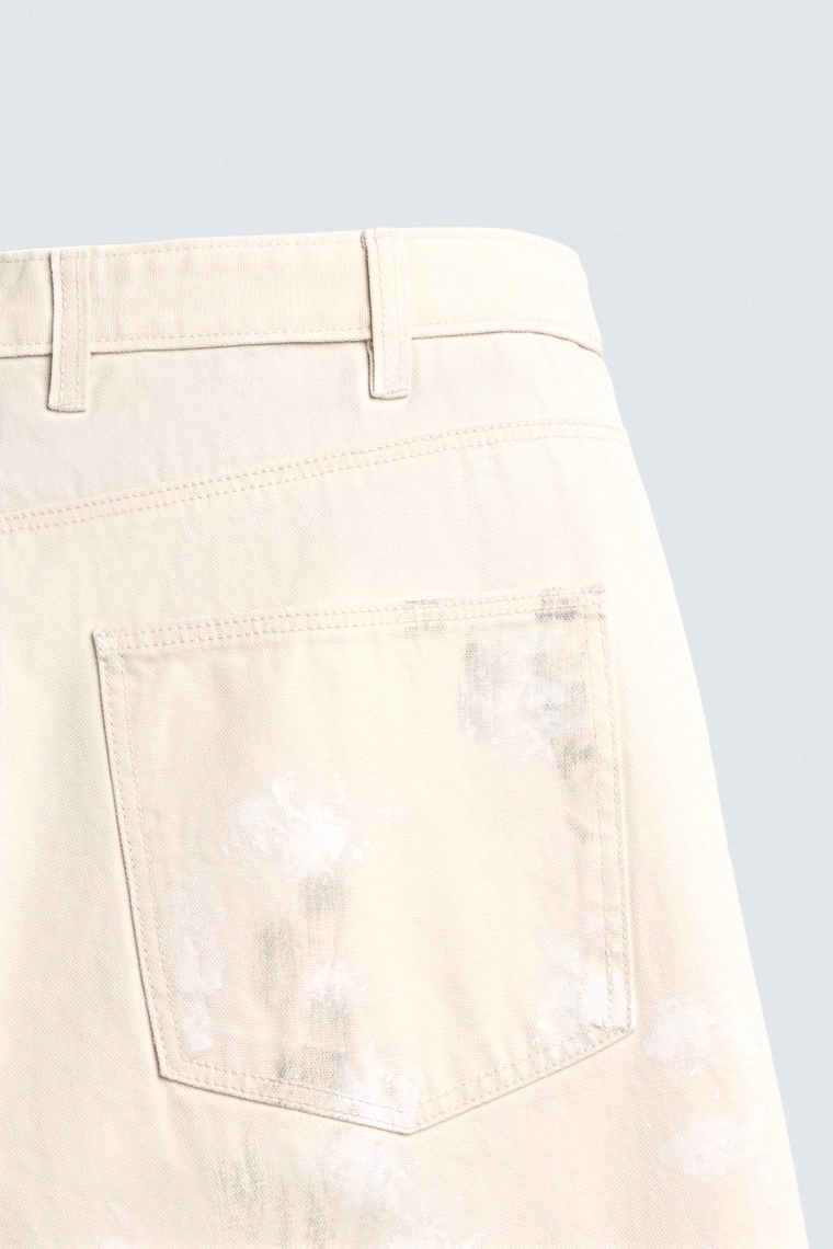 БРЮКИ СТРУКТУРНЫЕ С АБСТРАКТНЫМ ПРИНТОМ