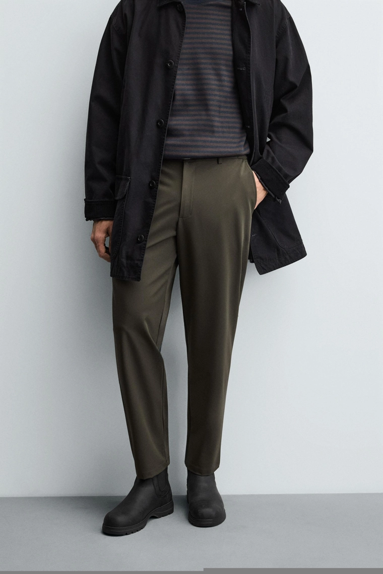 Комфортабельные текстурированные брюки