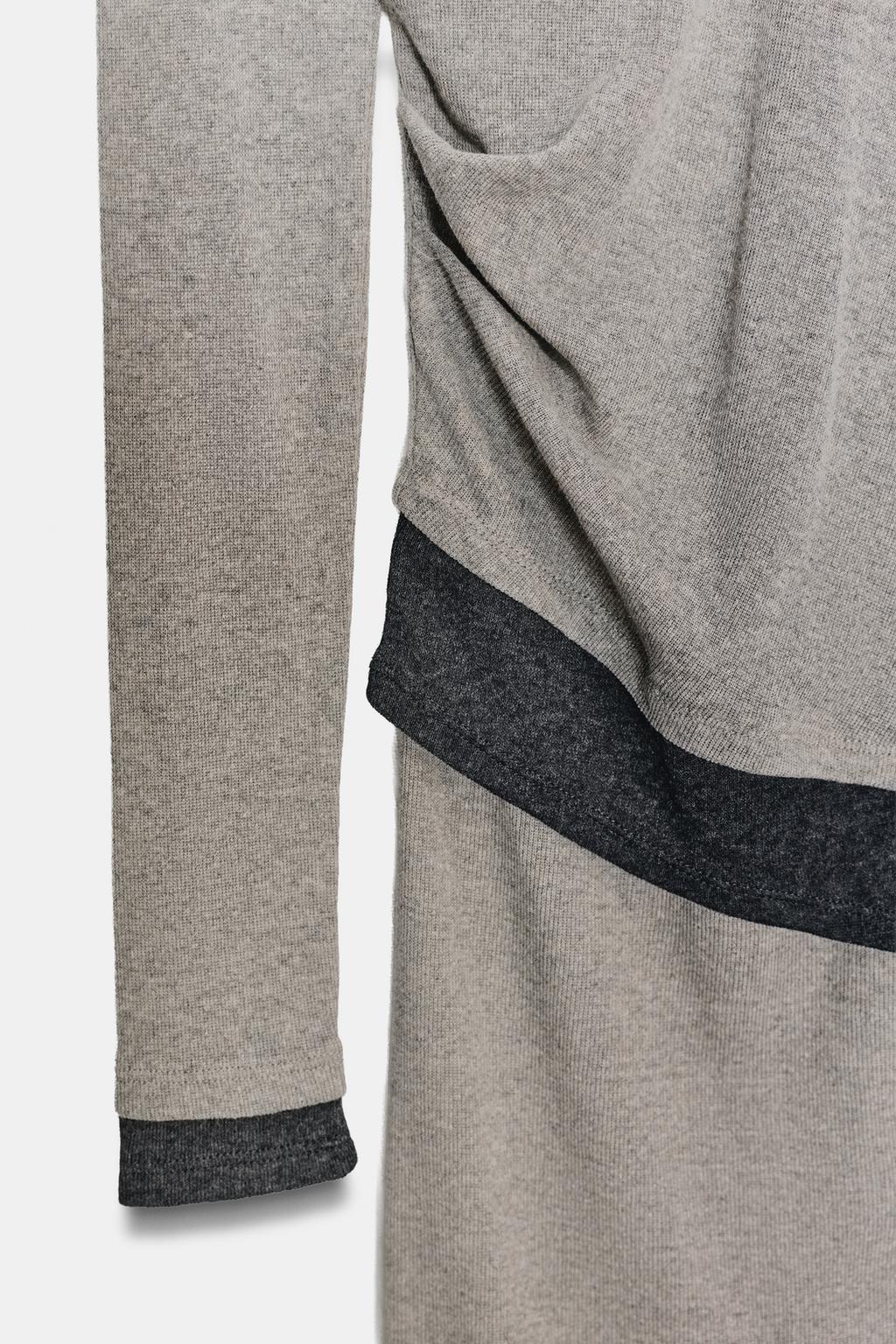 ДЛИННОЕ ПЛАТЬЕ С ДВОЙНЫМ ЭФФЕКТОМ