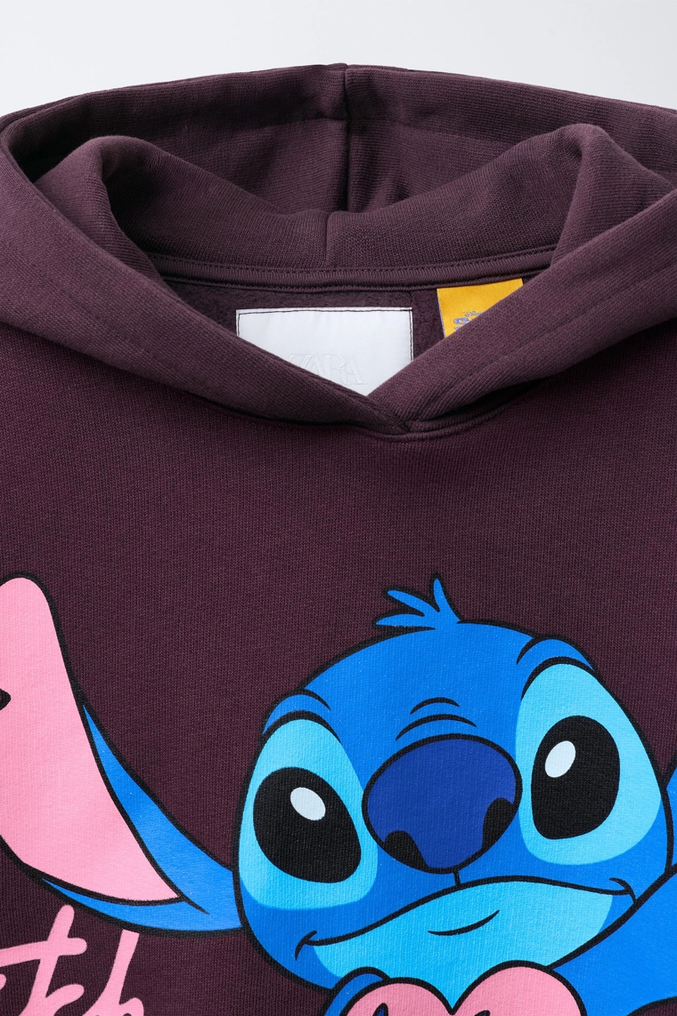 ТОЛСТОВКА КОМБИНИРОВАННАЯ С КАПЮШОНОМ ЛИЛО И СТИЧ © DISNEY