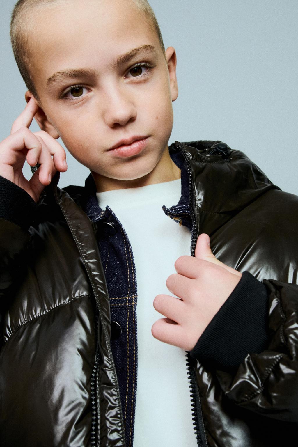 СТЕГАНОЕ ПАЛЬТО С КАПЮШОНОМ WATER REPELLENT