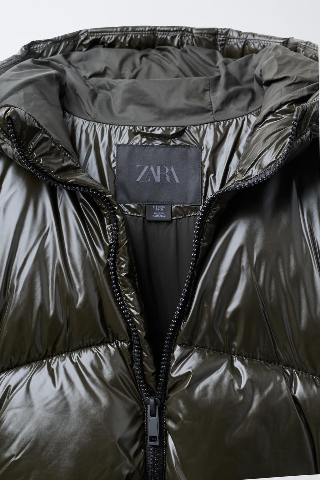 СТЕГАНОЕ ПАЛЬТО С КАПЮШОНОМ WATER REPELLENT