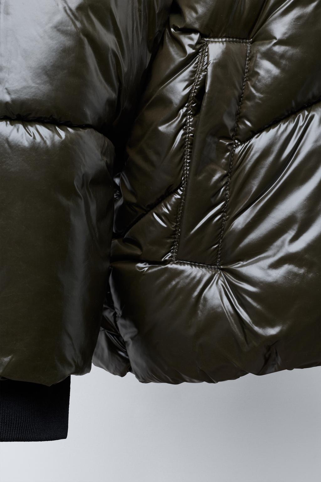 СТЕГАНОЕ ПАЛЬТО С КАПЮШОНОМ WATER REPELLENT