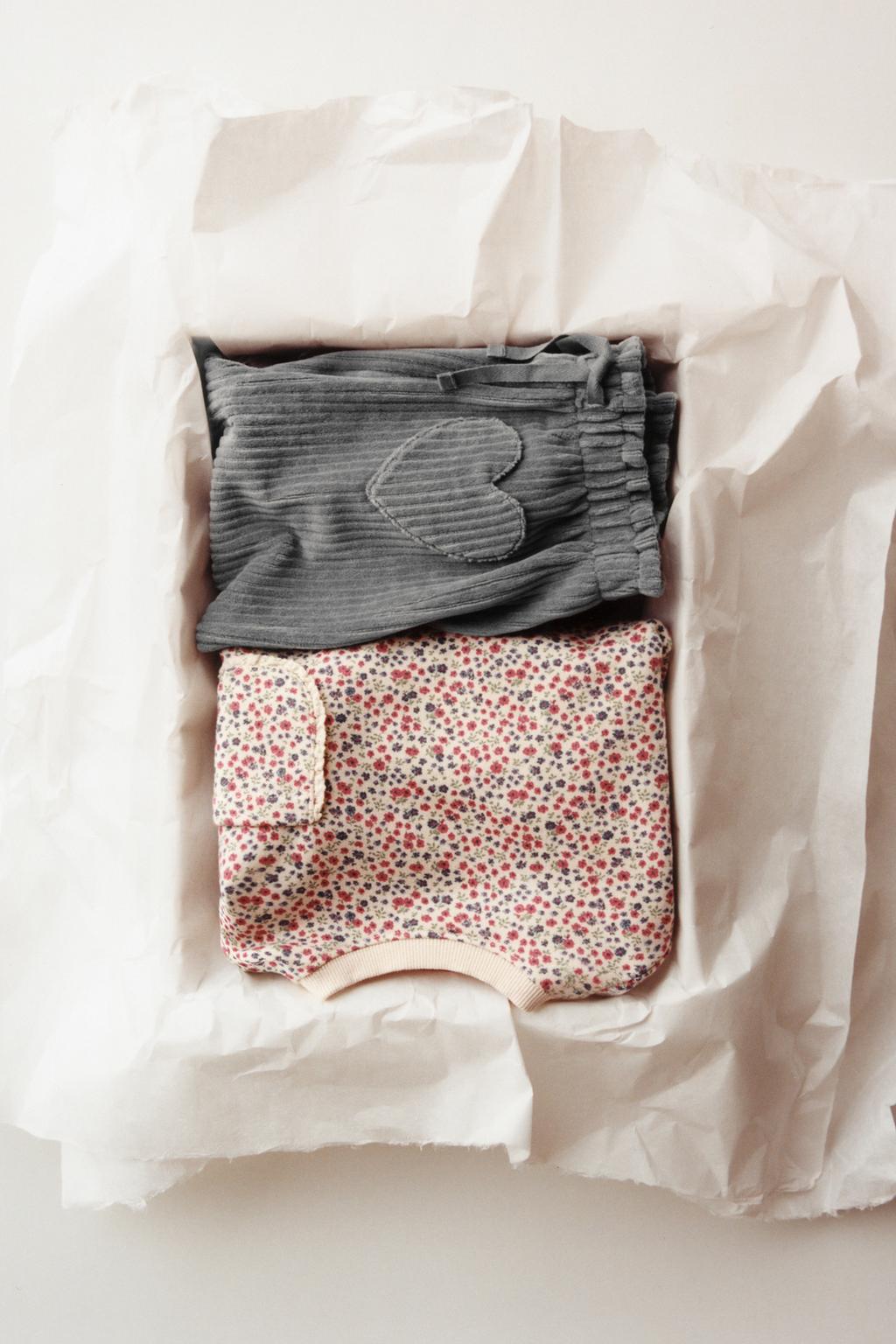 ВЕЛЬВЕТОВЫЕ БРЮКИ BAGGY С КАРМАНАМИ-СЕРДЕЧКАМИ