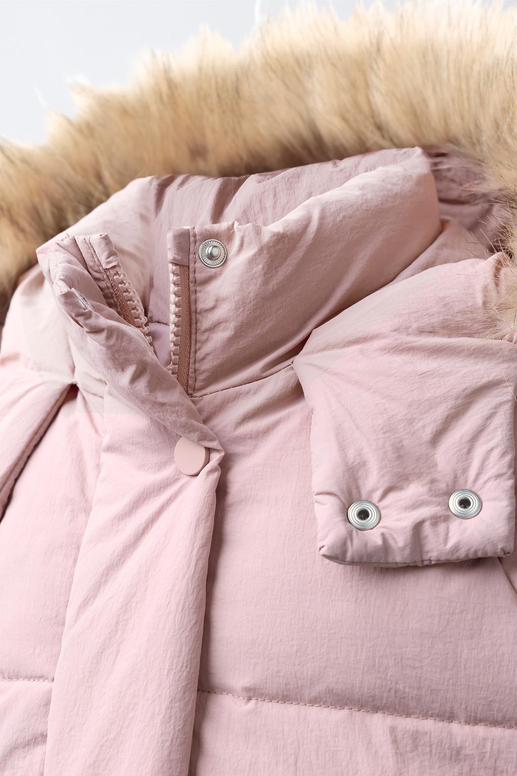 ПУХОВИК WATER REPELLENT С ОТСТЕГИВАЮЩИМСЯ МЕХОВЫМ КАПЮШОНОМ