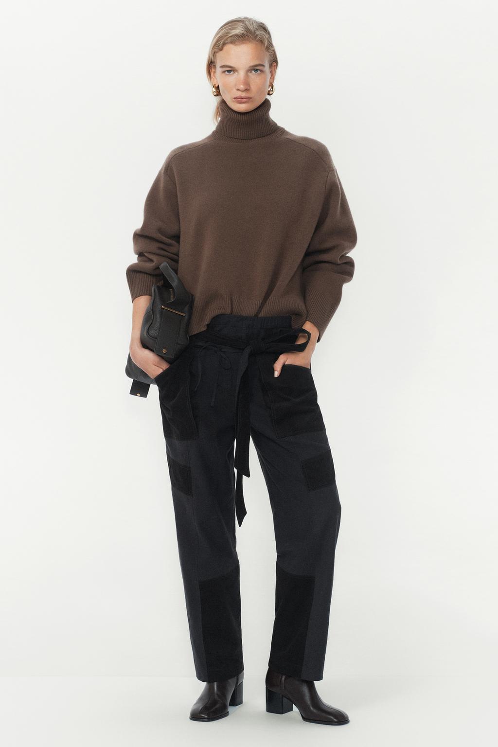 БРЮКИ КАРГО С ПЭЧВОРКОМ — THE ITEM ZARA WOMAN