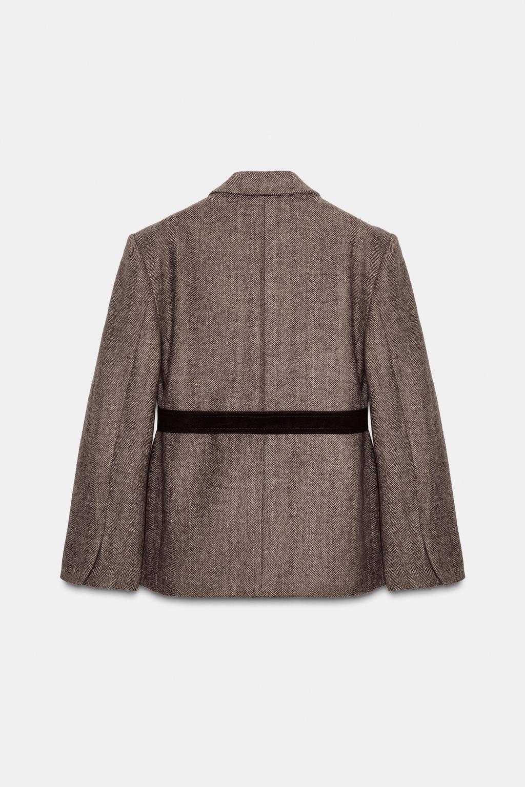 БЛЕЙЗЕР В ЕЛОЧКУ С ПОЯСОМ