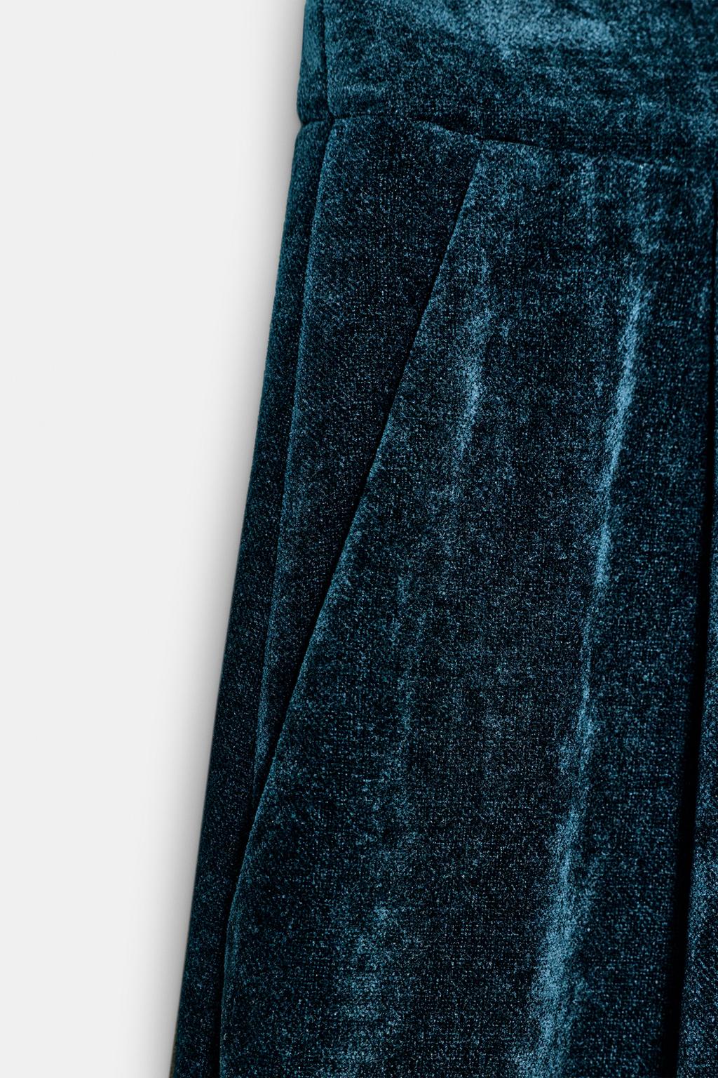 ШИРОКИЕ БРЮКИ ИЗ ВЕЛЬВЕТА