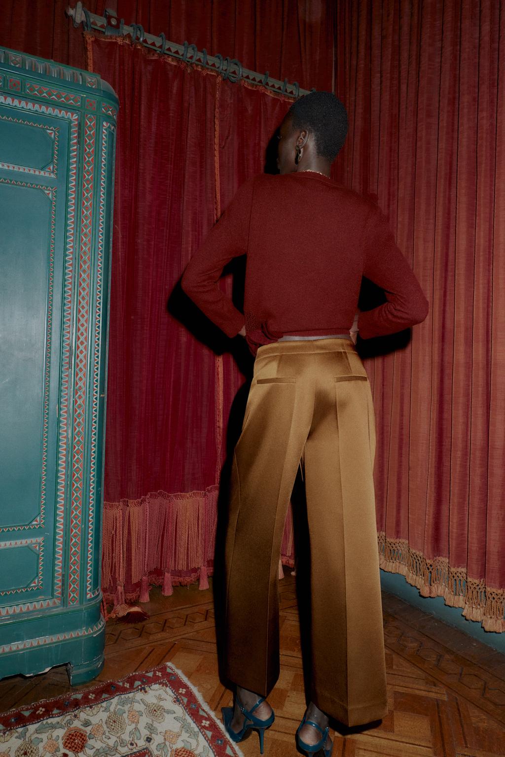 АТЛАСНЫЕ ШИРОКИЕ БРЮКИ