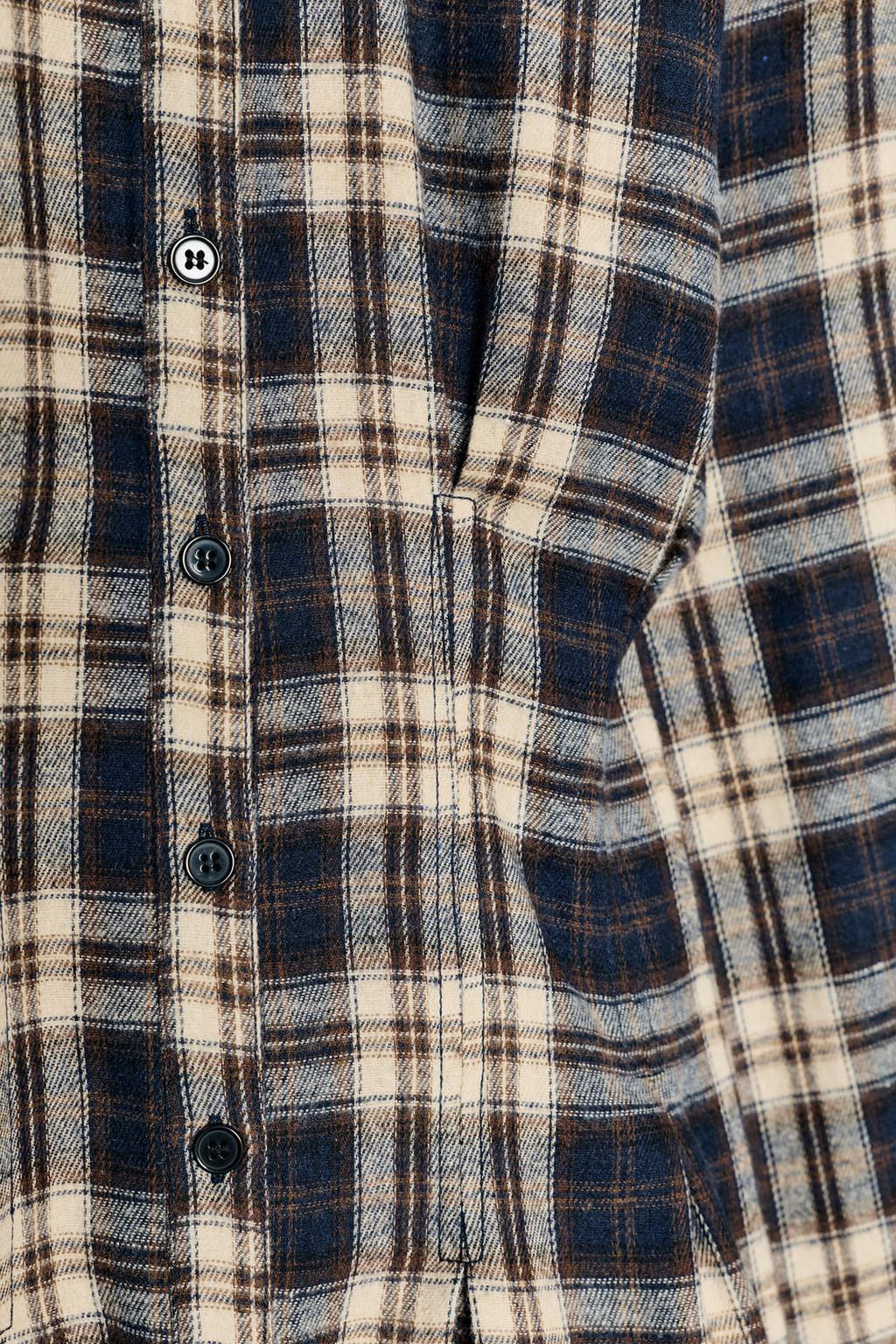 ПЛАТЬЕ МИДИ В КЛЕТКУ СО СКЛАДКАМИ