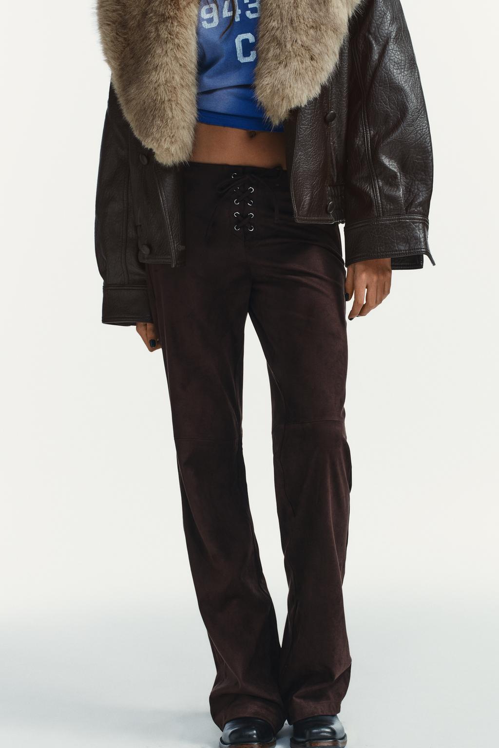 БРЮКИ FLARE С БАНТОМ