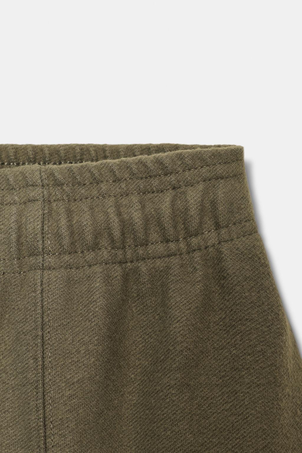 БРЮКИ ПРЯМОГО КРОЯ ИЗ МЯГКОЙ ТКАНИ