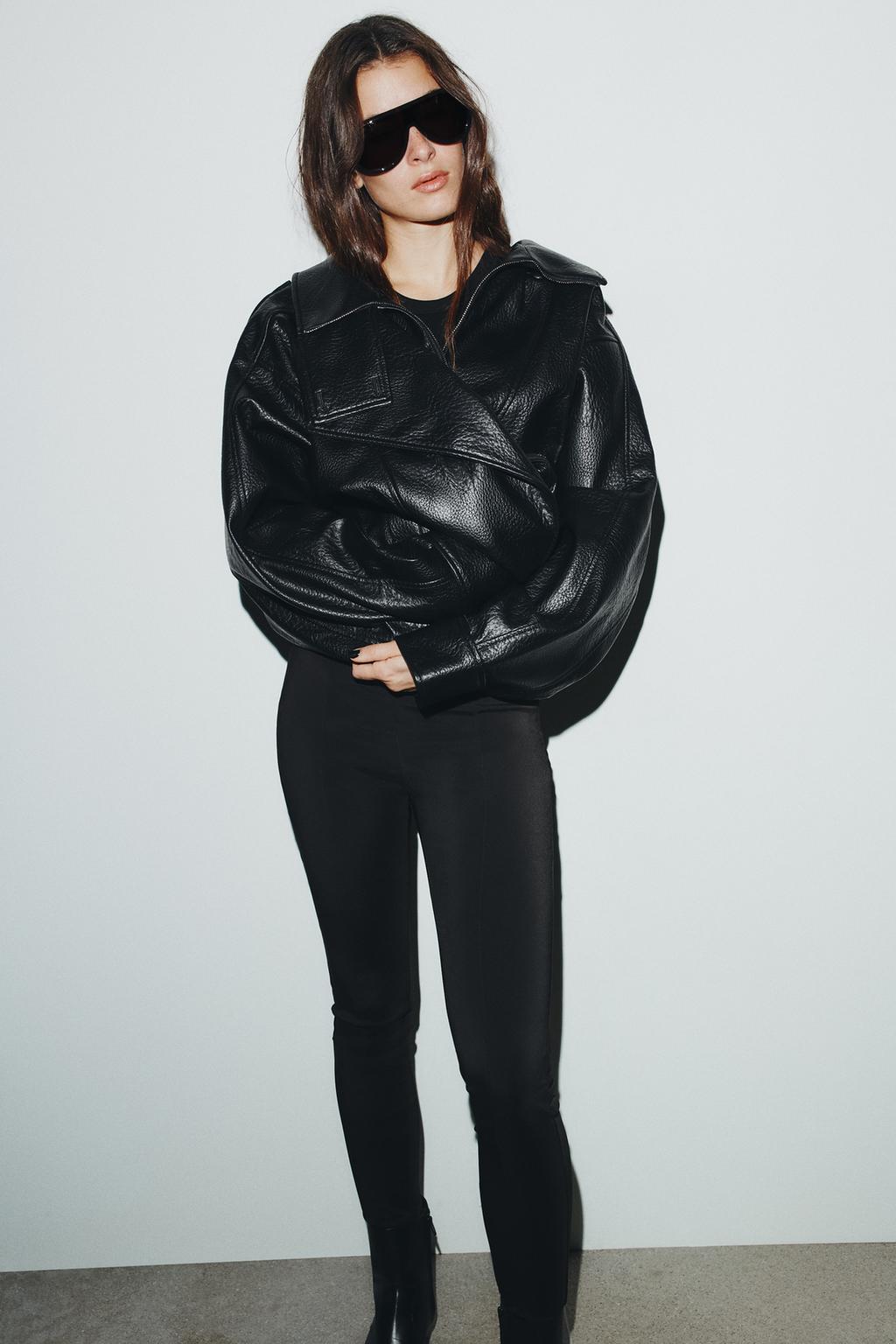 Леггинсы с высокой посадкой и поясом