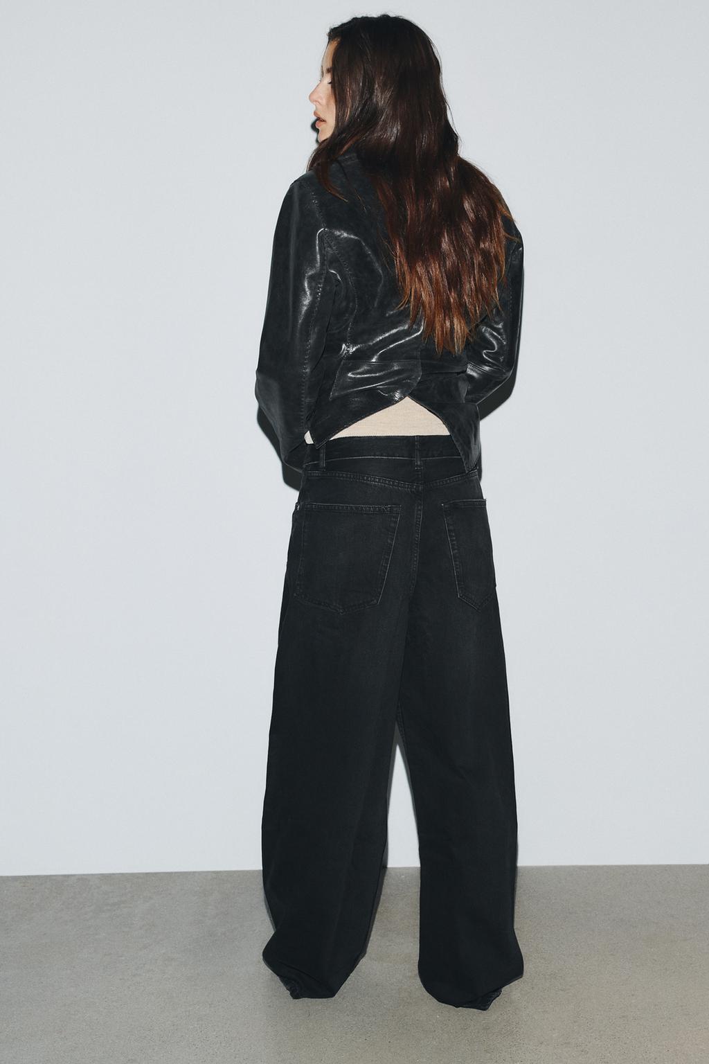 ДЖИНСЫ TRF СО СРЕДНЕЙ ПОСАДКОЙ И ОТВОРОТОМ НА ПОЯСЕ