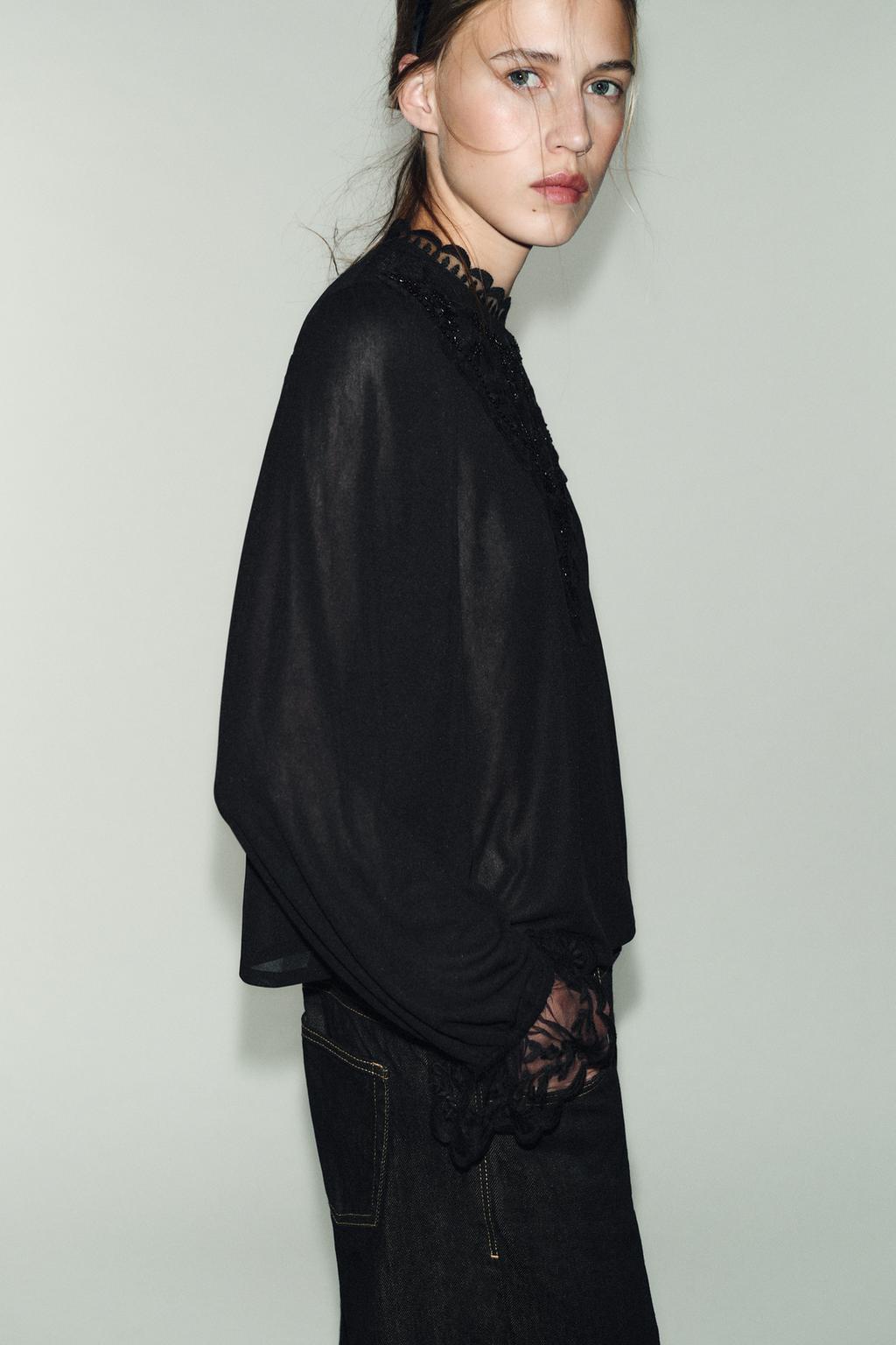 ТОП С ВЫШИВКОЙ И ДЛИННЫМИ РУКАВАМИ