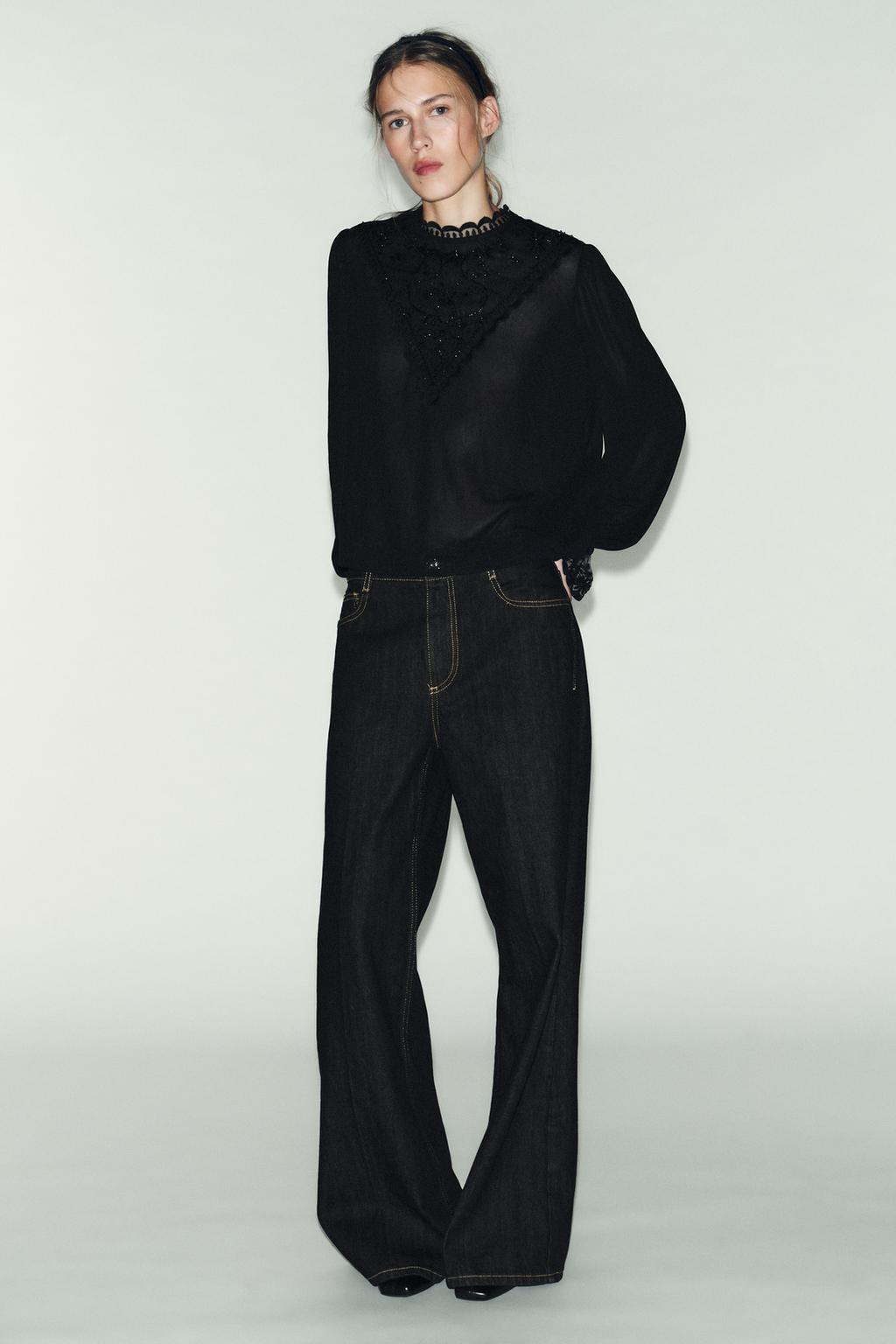 ТОП С ВЫШИВКОЙ И ДЛИННЫМИ РУКАВАМИ