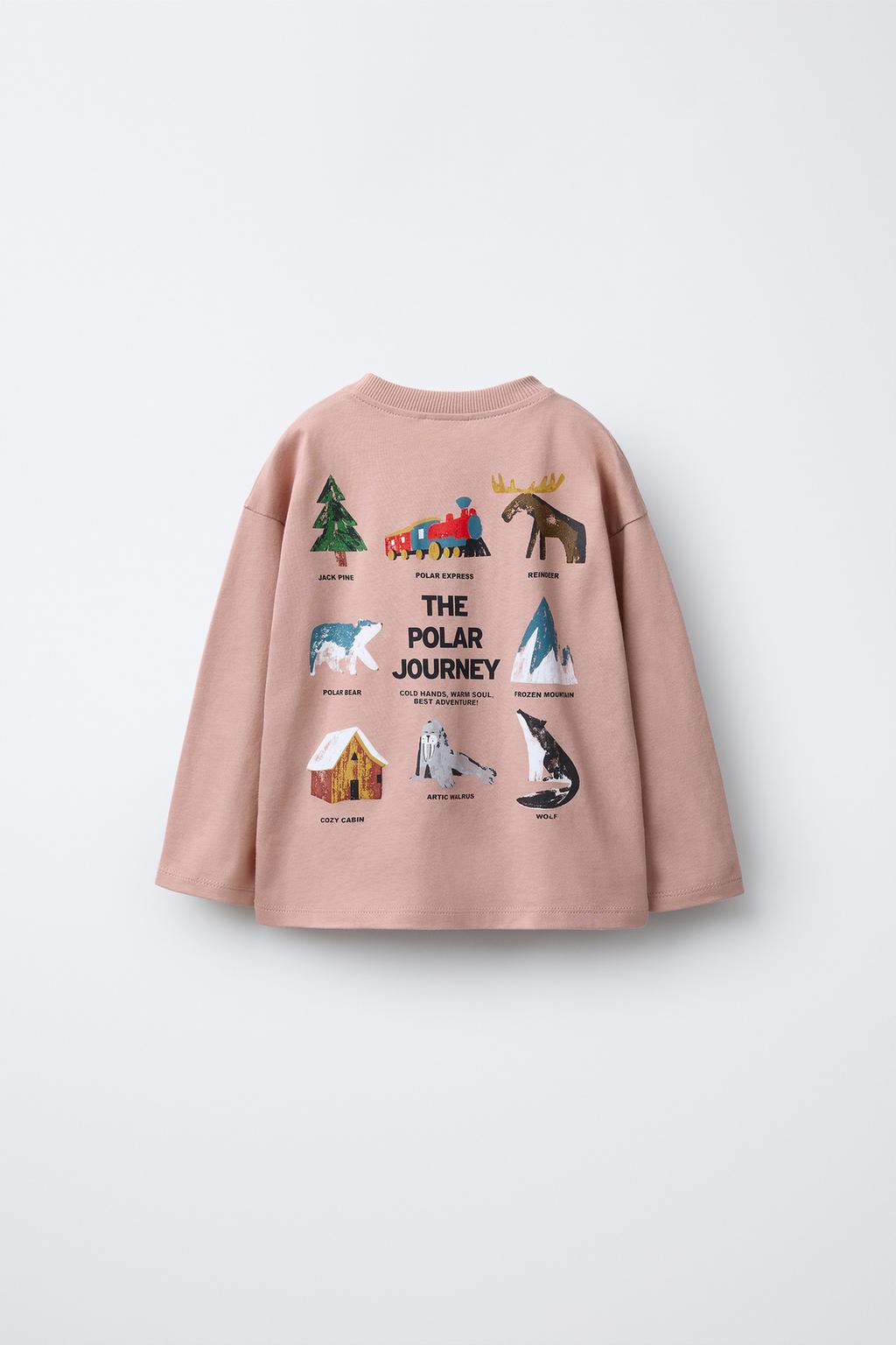 ЛОНГСЛИВ С ПРИНТОМ «ГОРЫ»