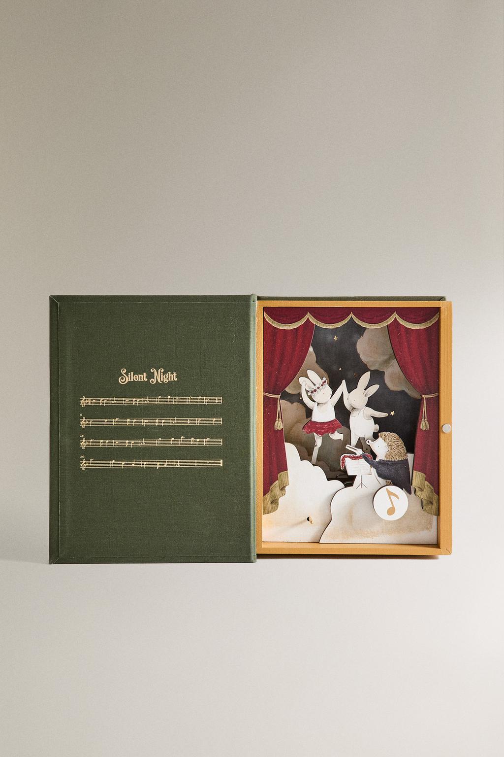 Новогодняя музыкальная шкатулка с танцующими мышами