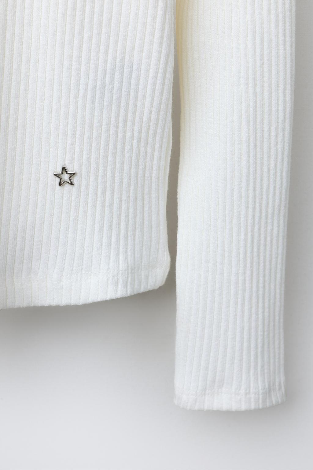 ЛОНГСЛИВ В РУБЧИК С ОТЛОЖНЫМ ВОРОТНИКОМ И ЗАКЛЕПКАМИ