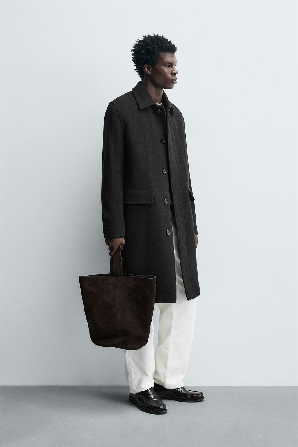 ПАЛЬТО ИЗ 100% ШЕРСТИ В ЕЛОЧКУ