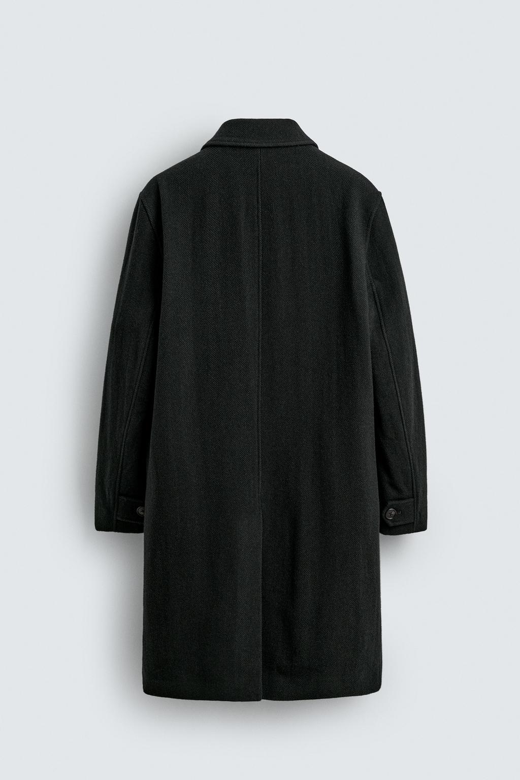 ПАЛЬТО ИЗ 100% ШЕРСТИ В ЕЛОЧКУ