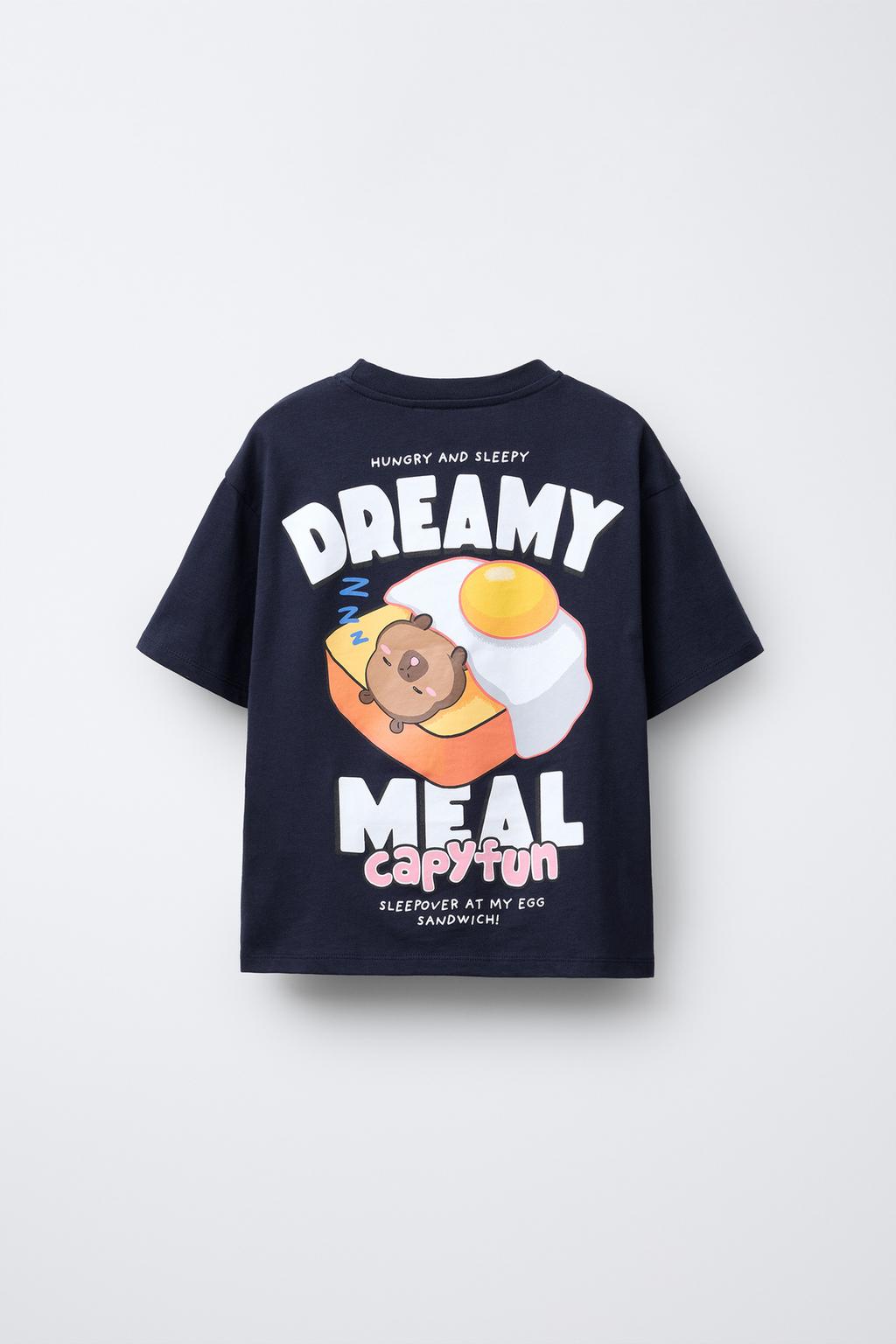 ФУТБОЛКА С ПРИНТОМ «КАПИБАРА КАПИФАН» ©